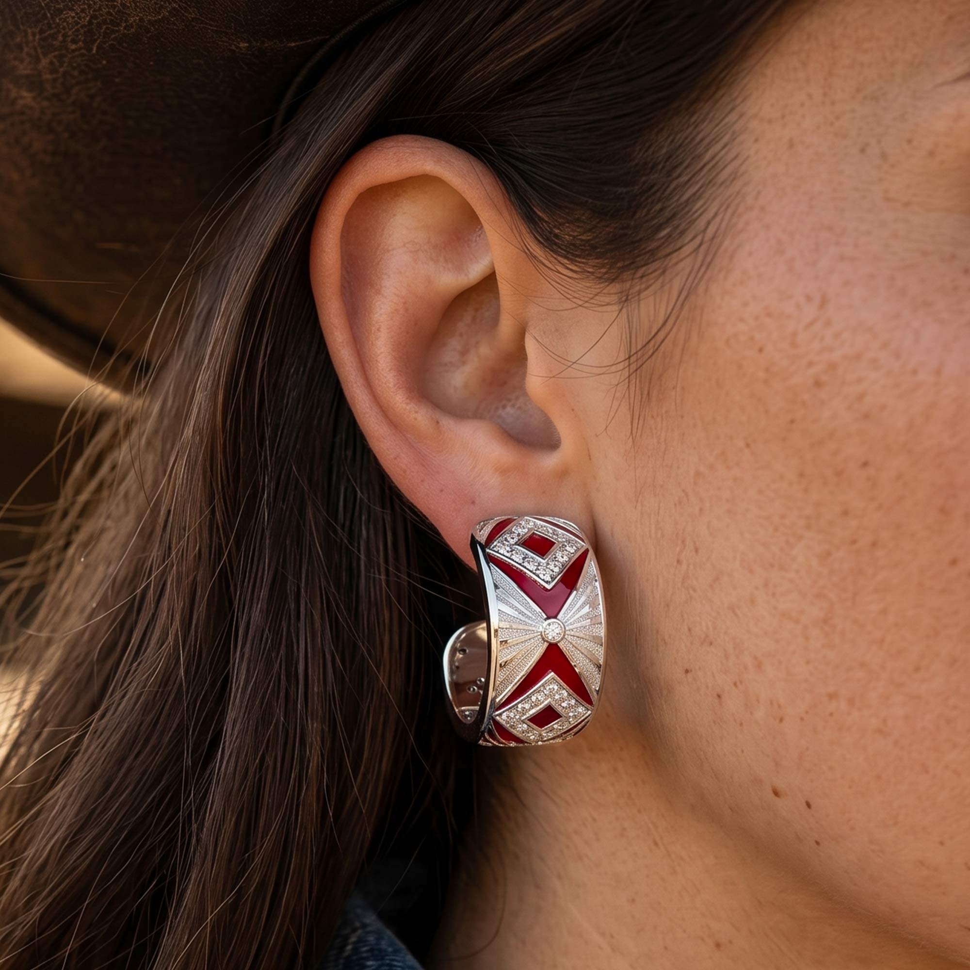 Cowgirl Legend Earrings - Red