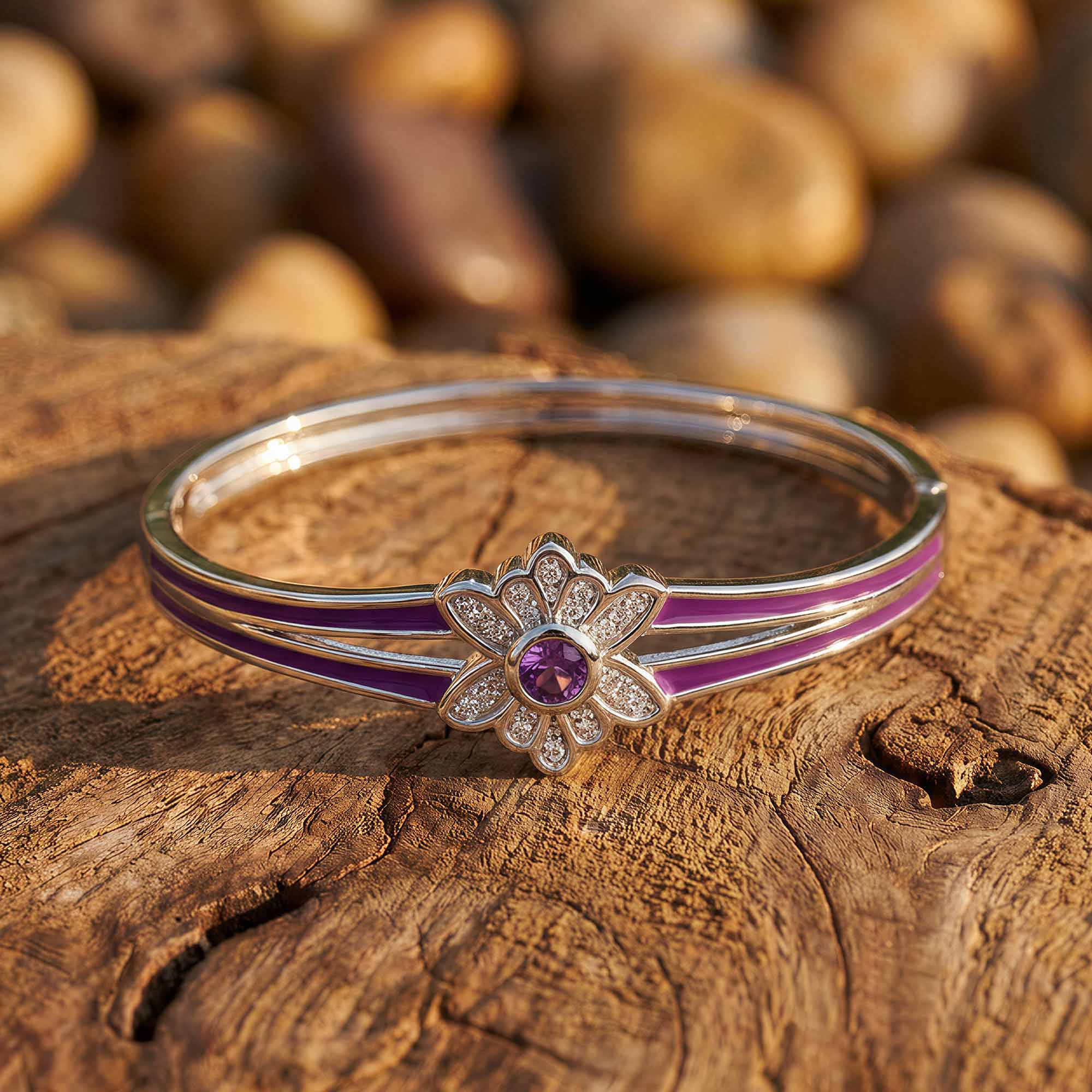 Desert Bloom Bracelet - Amethyst
