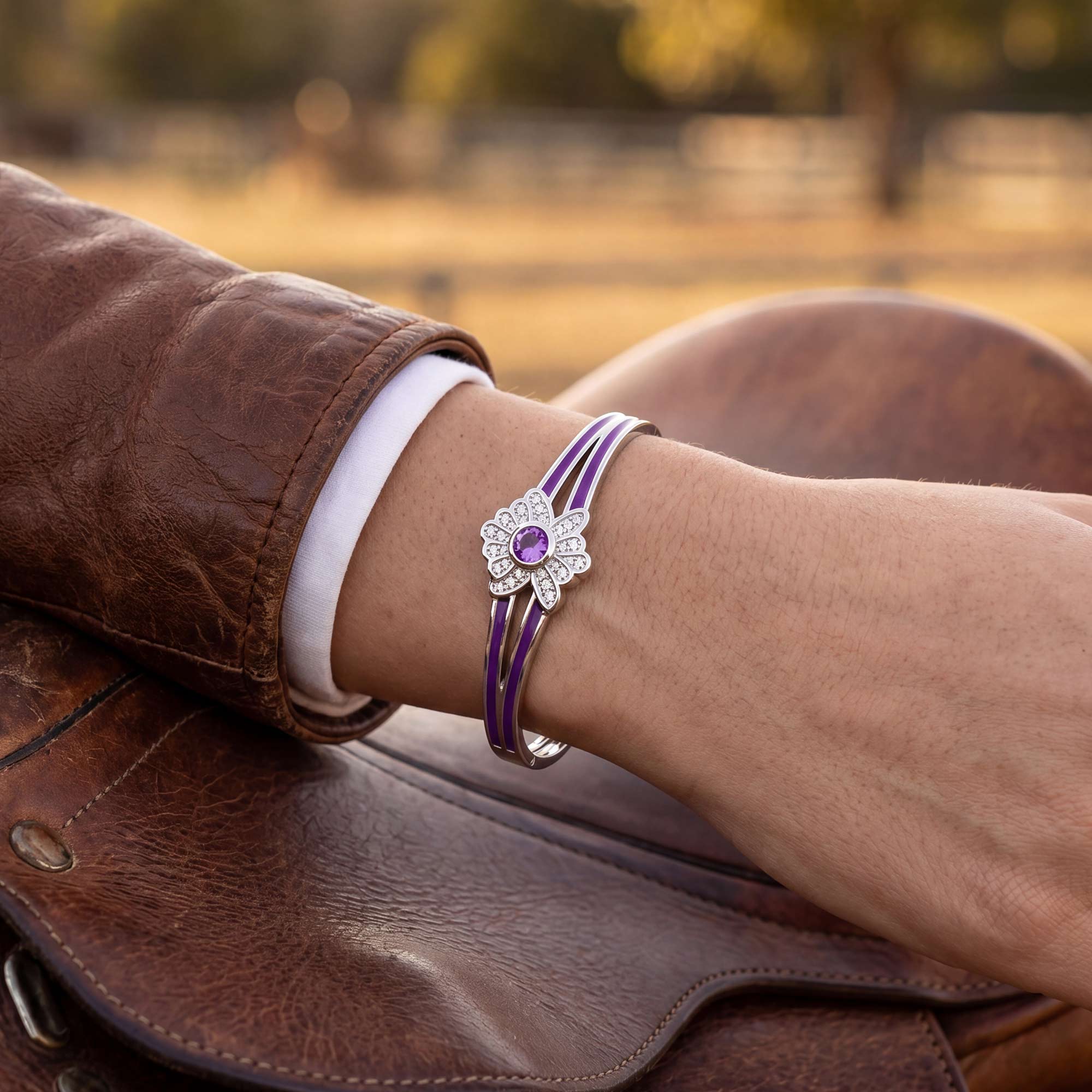 Desert Bloom Bracelet - Amethyst