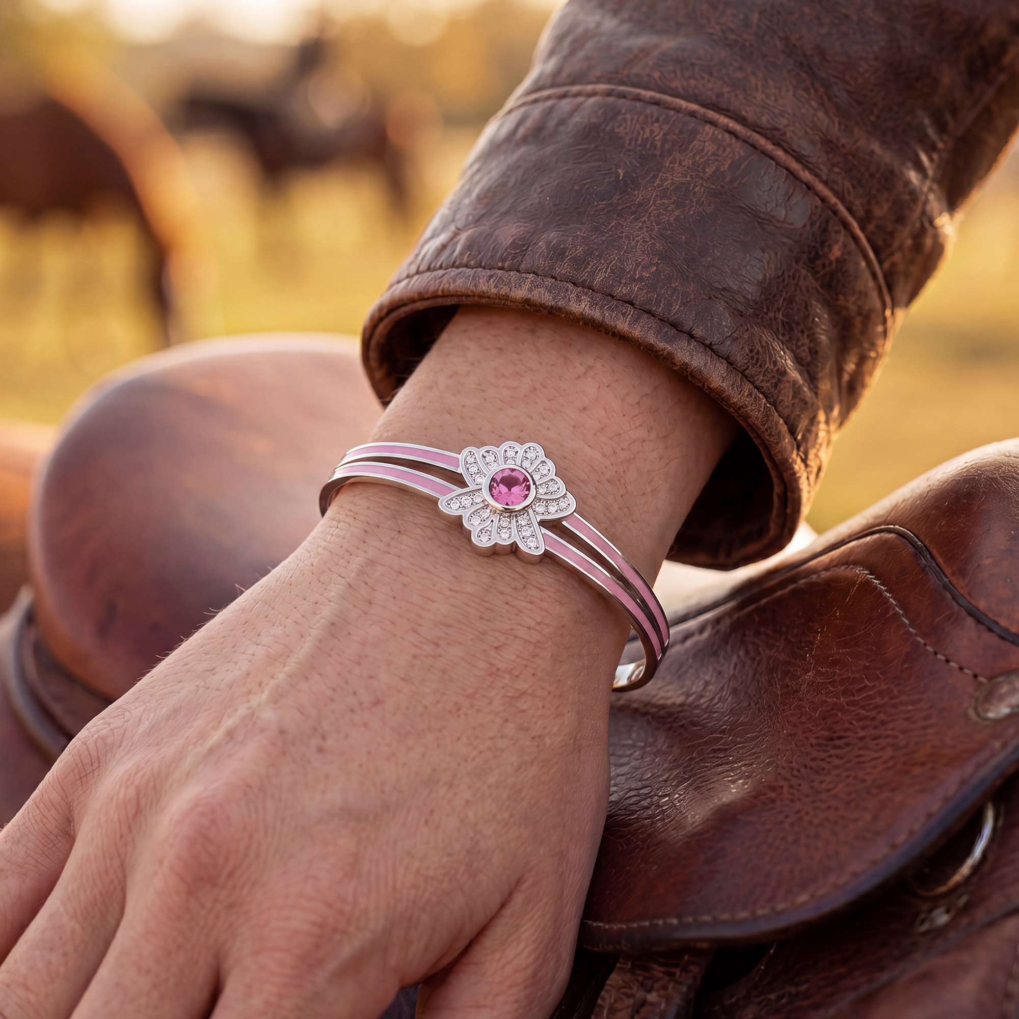 Desert Bloom Bracelet - Rose Quartz