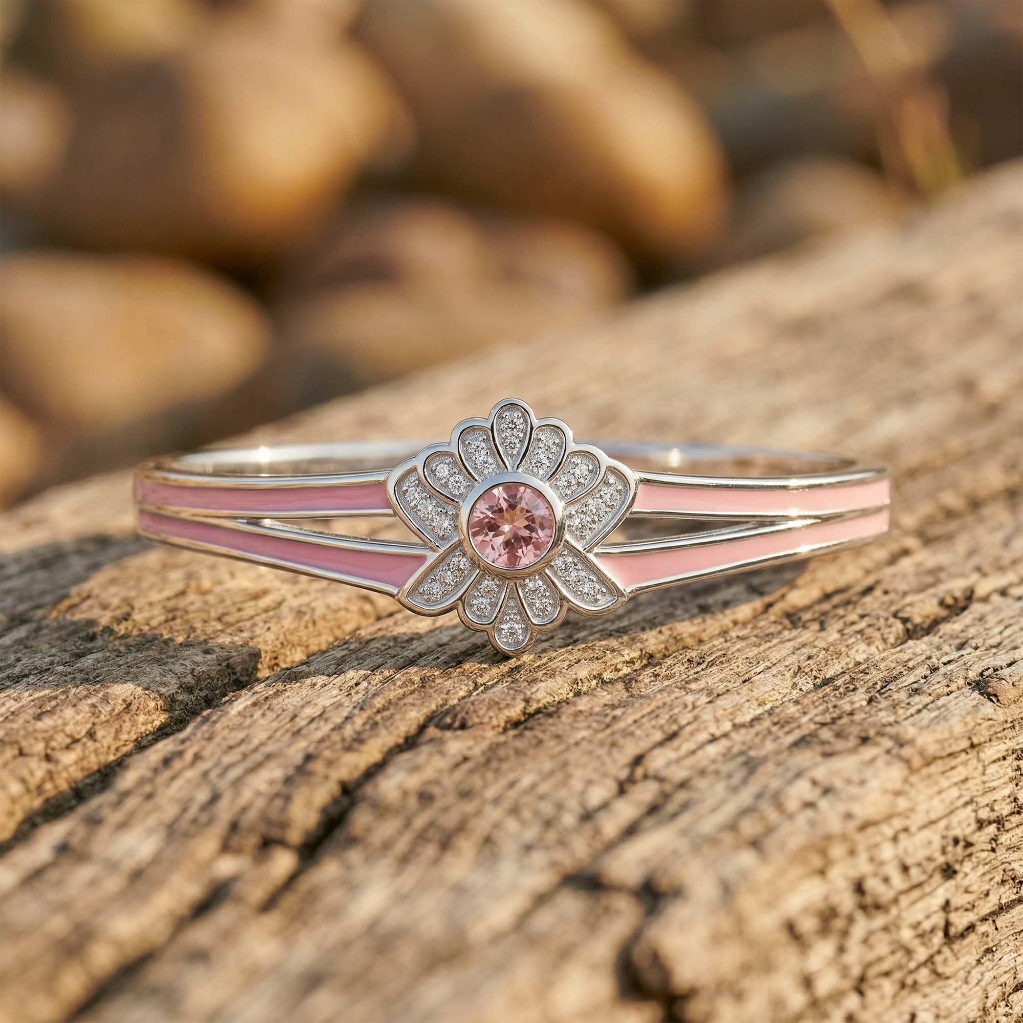 Desert Bloom Bracelet - Rose Quartz