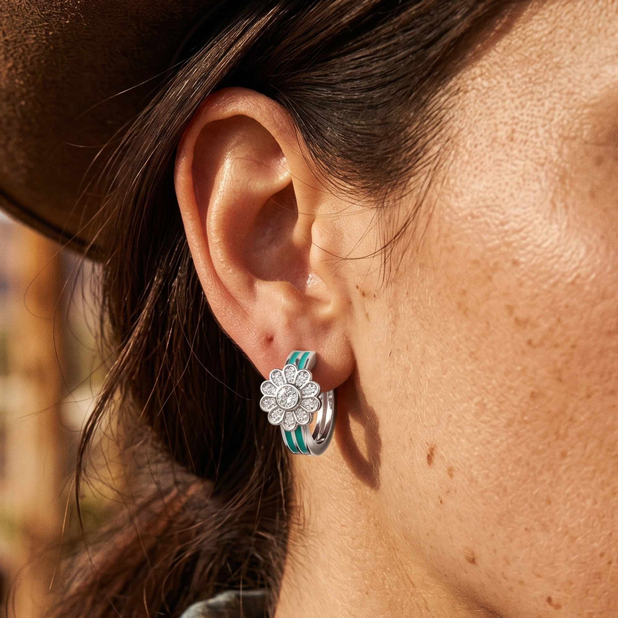 Desert Bloom Earrings - Moissanite