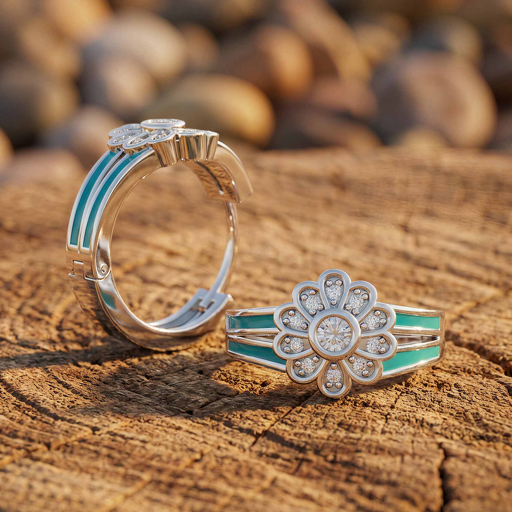 Desert Bloom Earrings - Moissanite
