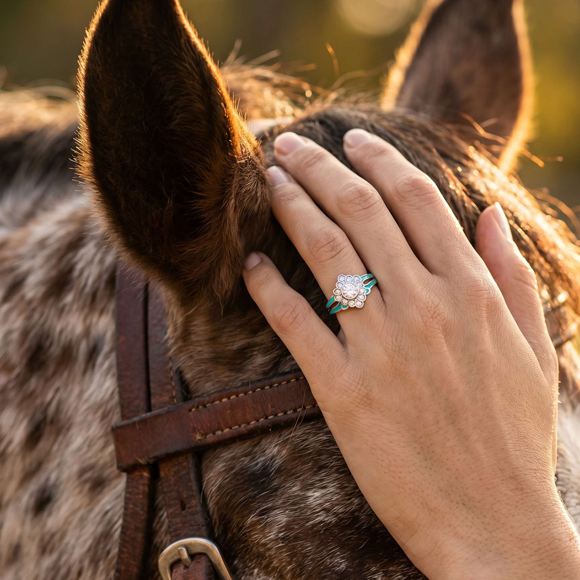 Desert Bloom Ring - Moissanite