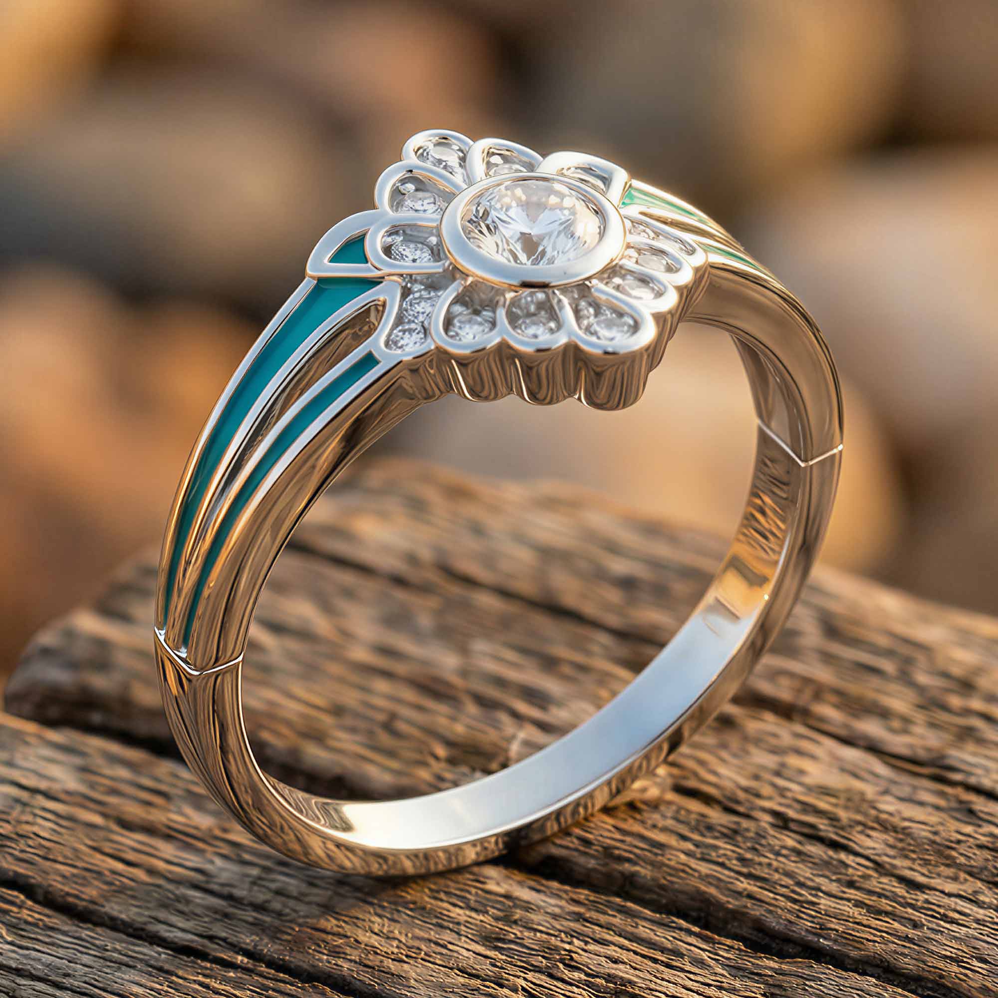 Desert Bloom Ring - Moissanite
