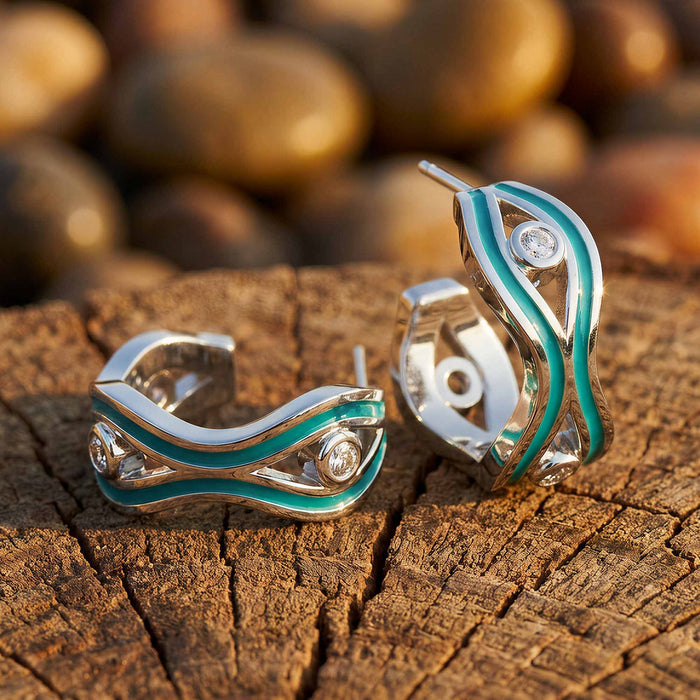 Desert Stream Earrings - Moissanite
