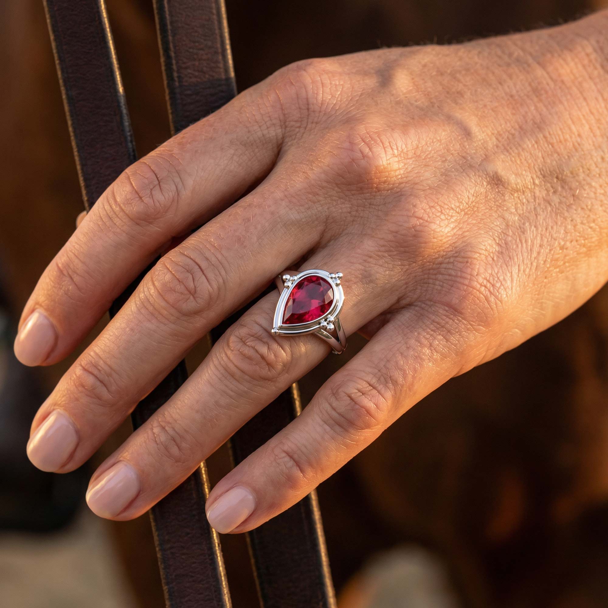 Desert Tears Ring - Ruby