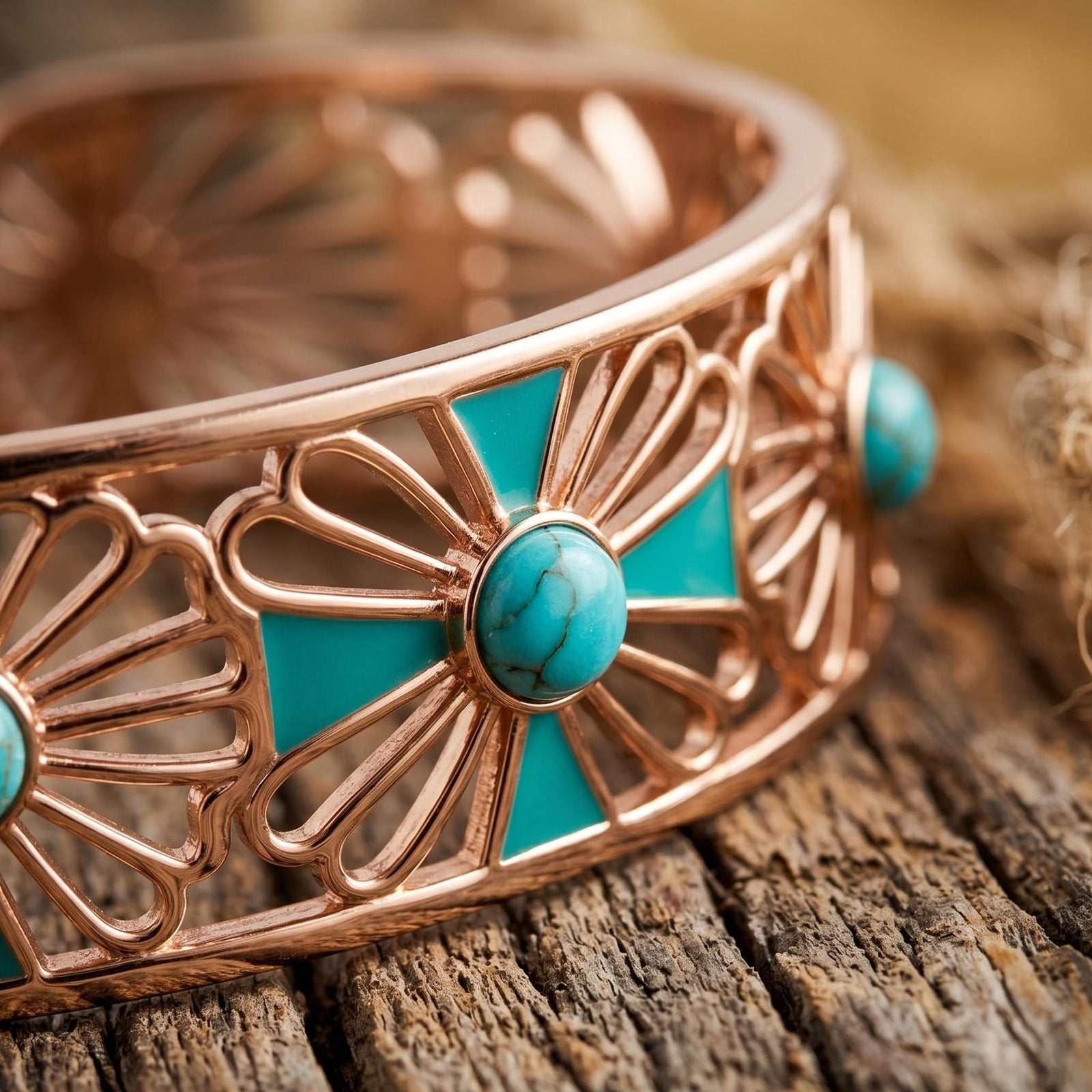Eternal Spring Cuff Bracelet - Turquoise