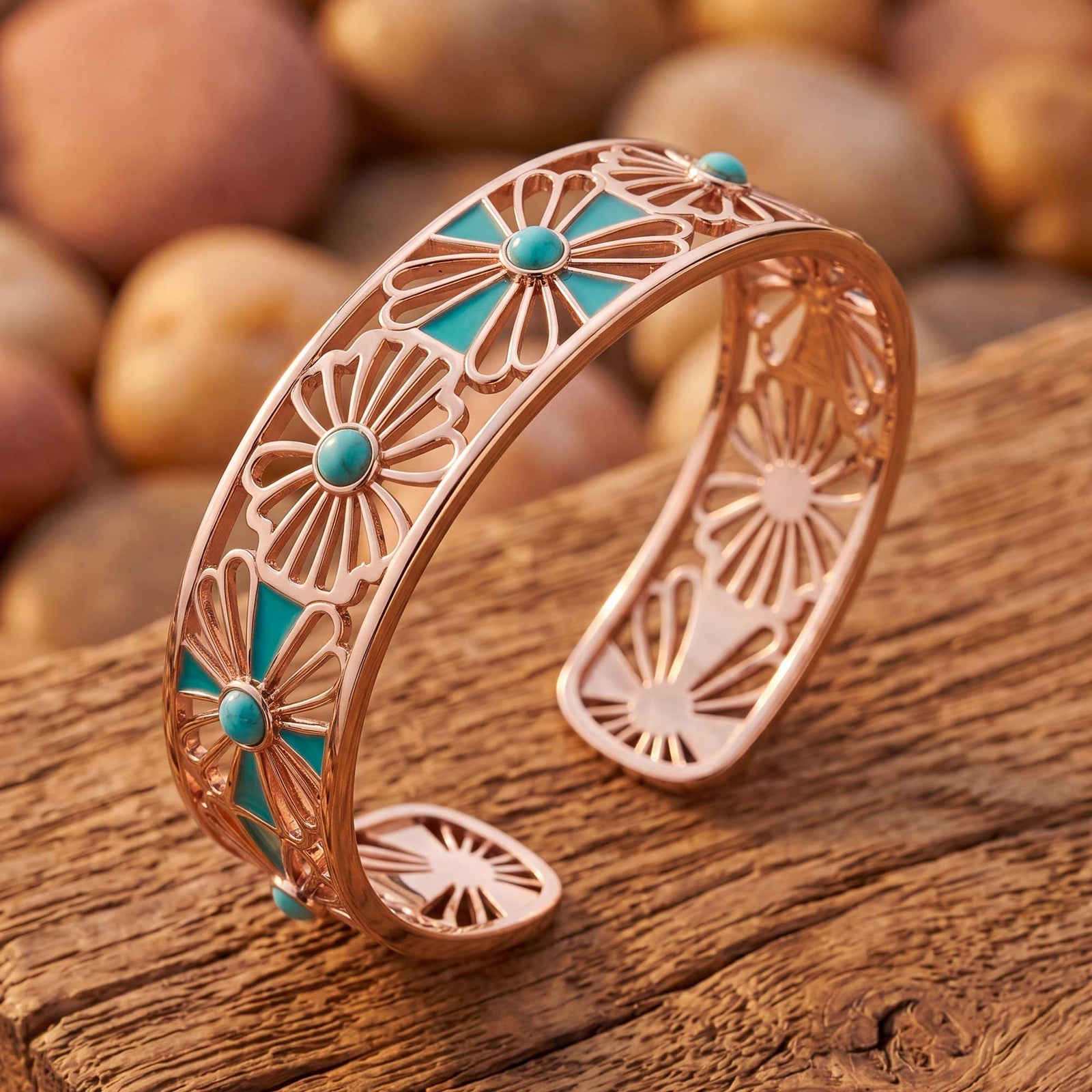 Eternal Spring Cuff Bracelet - Turquoise
