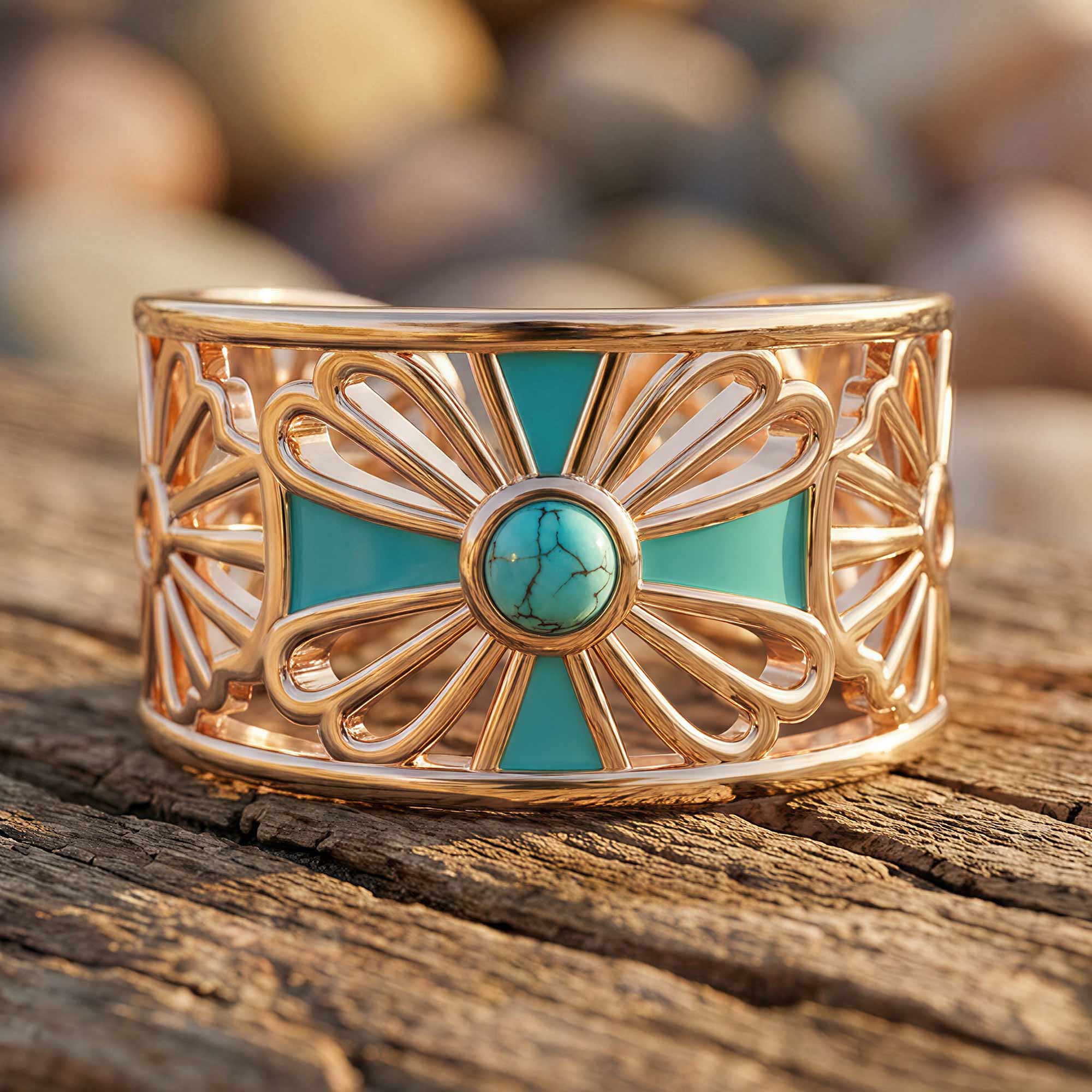 Eternal Spring Cuff Ring - Turquoise