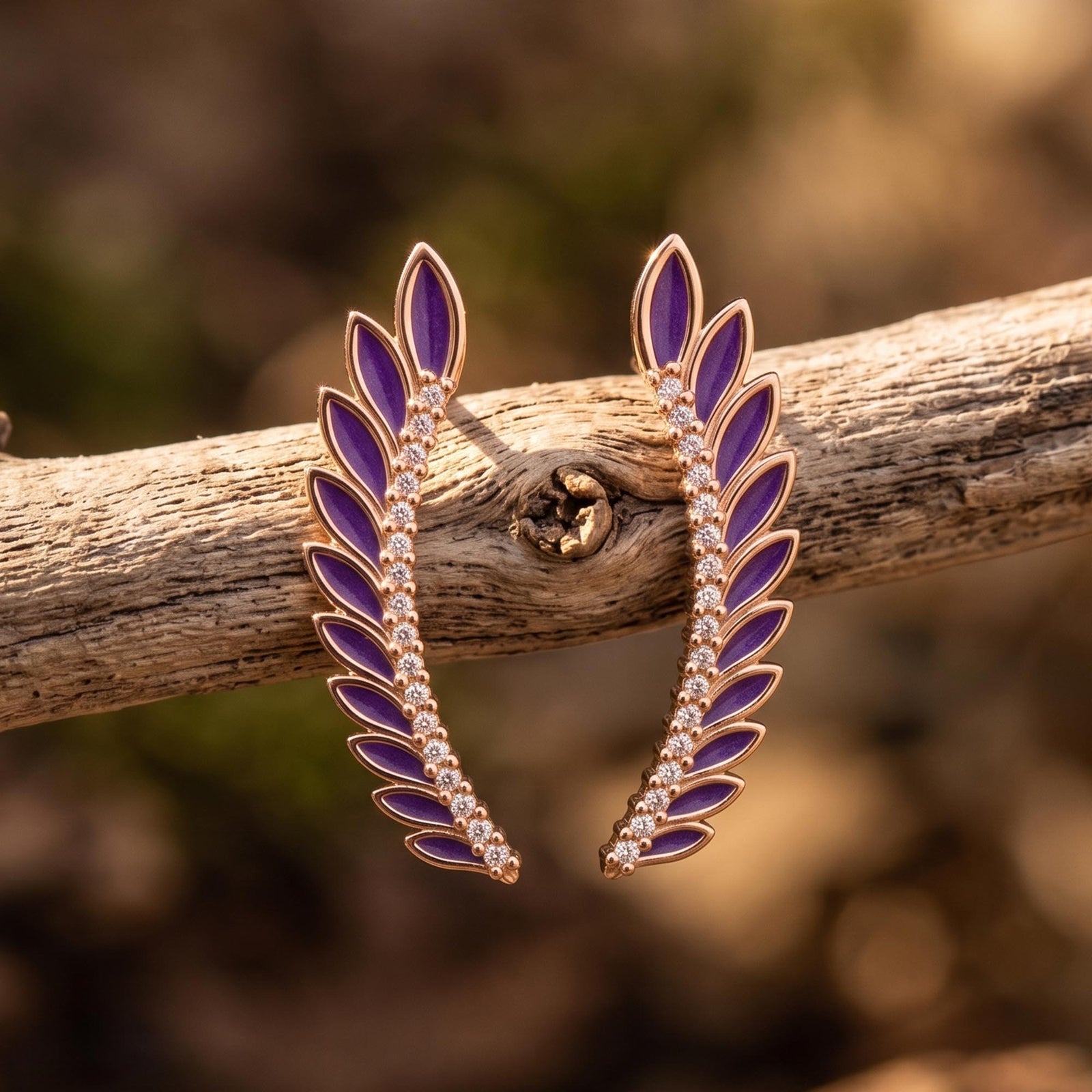 Eternal Spring Earrings - Purple