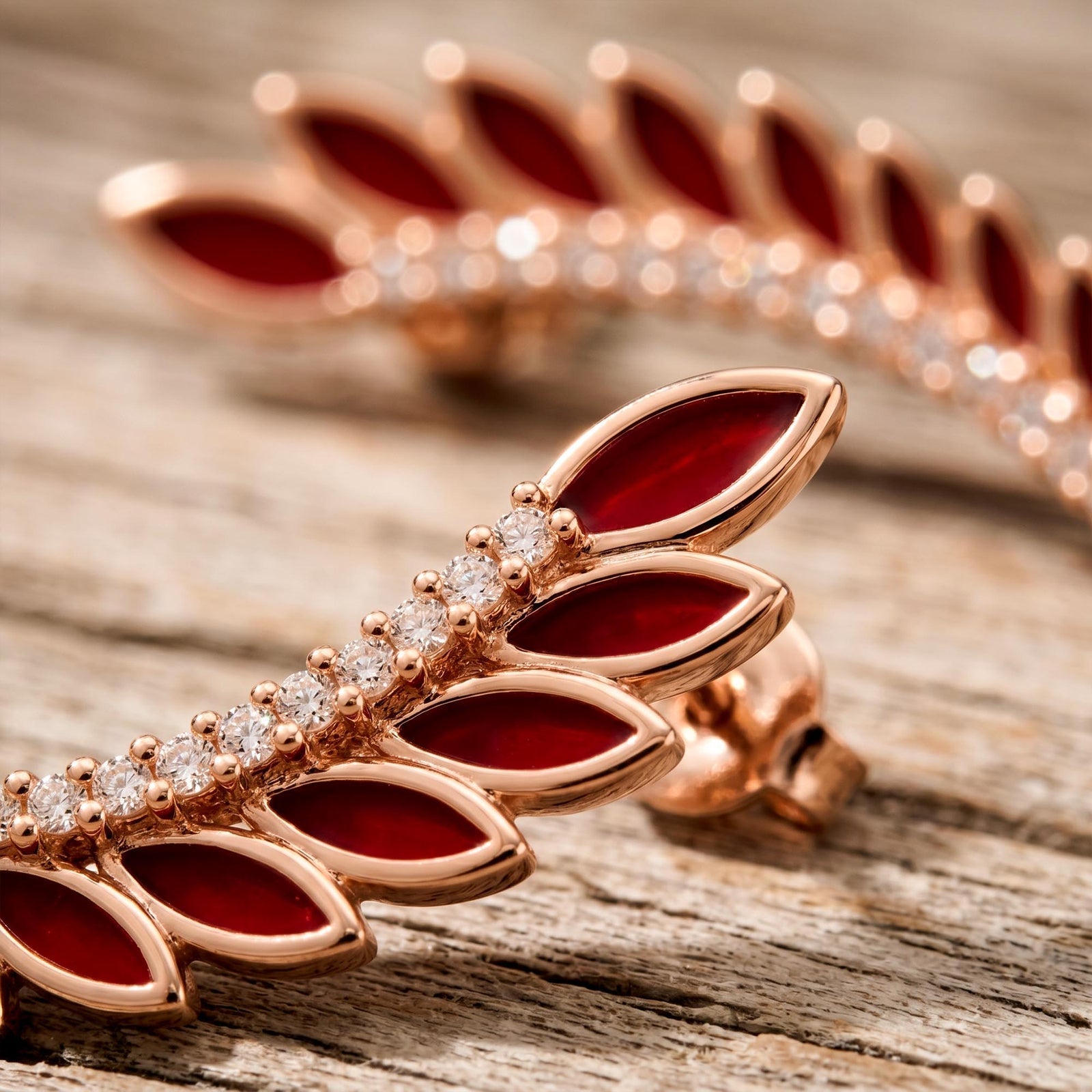 Eternal Spring Earrings - Red