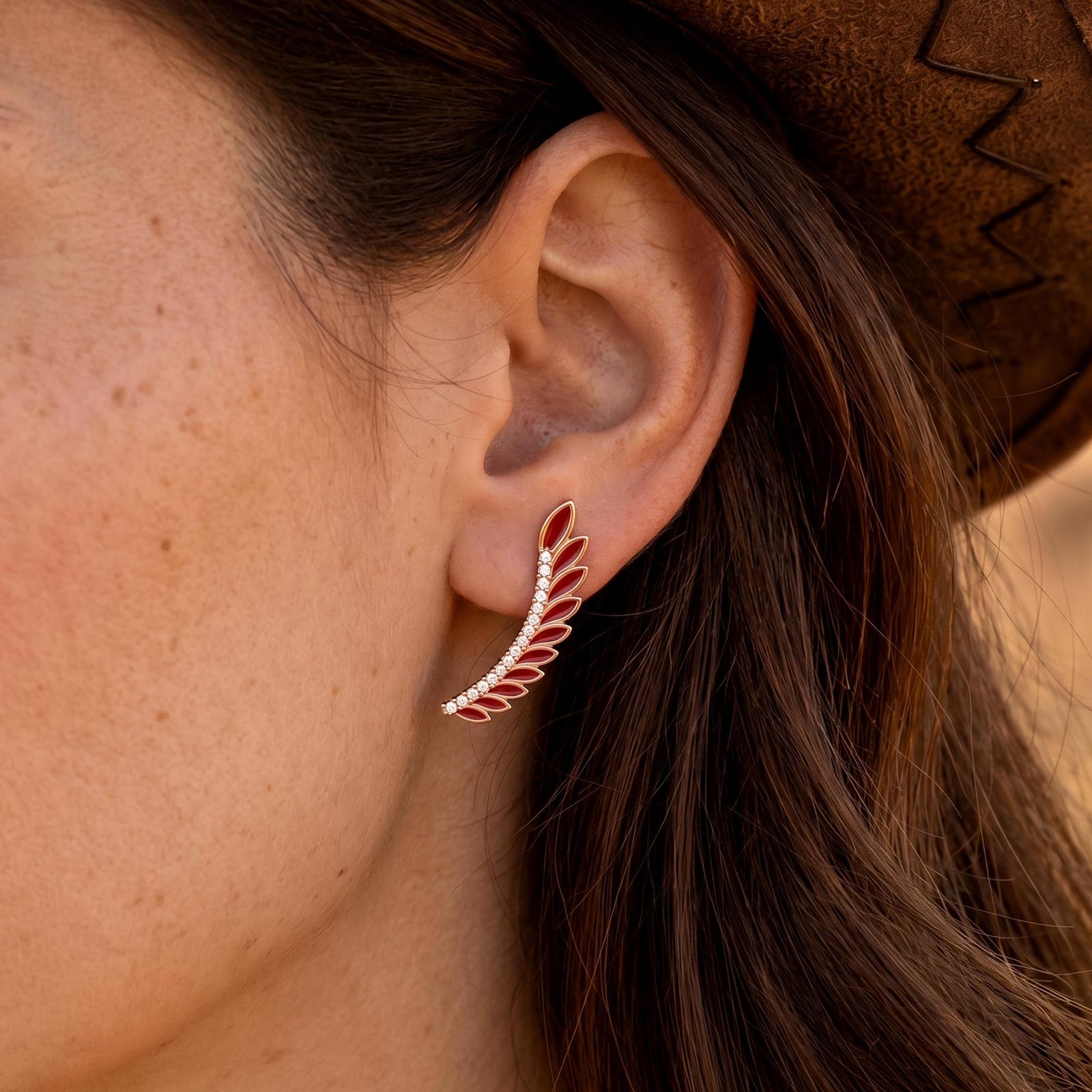 Eternal Spring Earrings - Red
