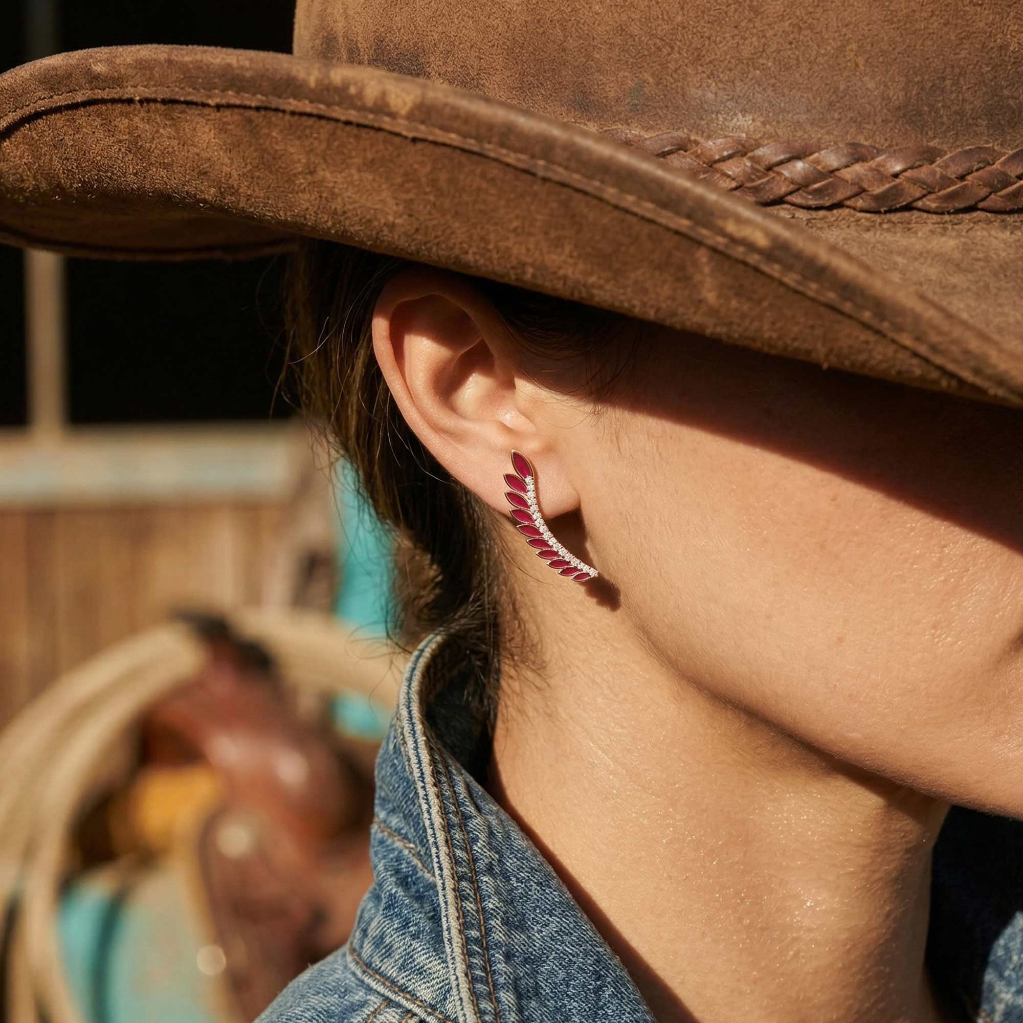 Eternal Spring Earrings - Red