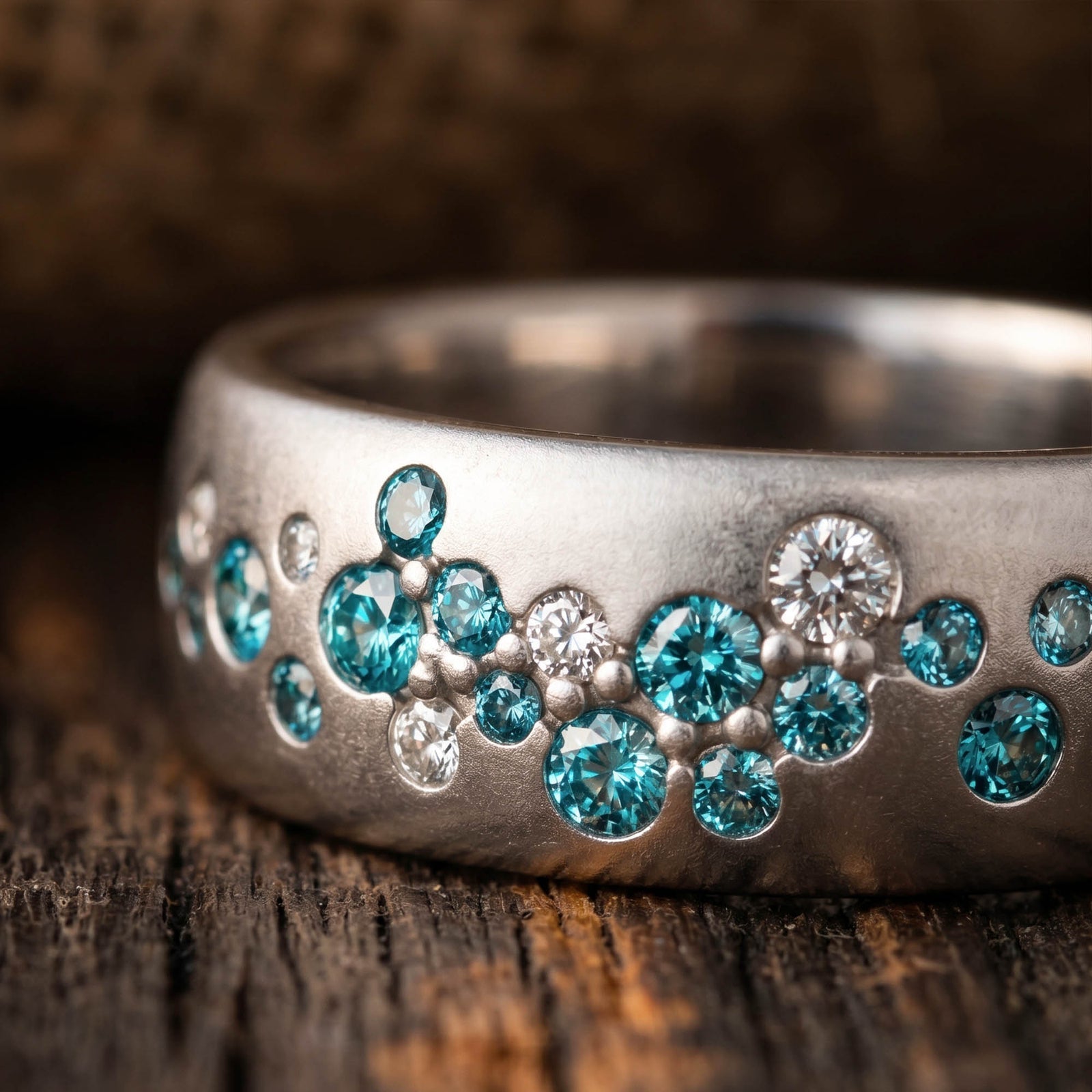 Fjord Spark Ring - Aquamarine