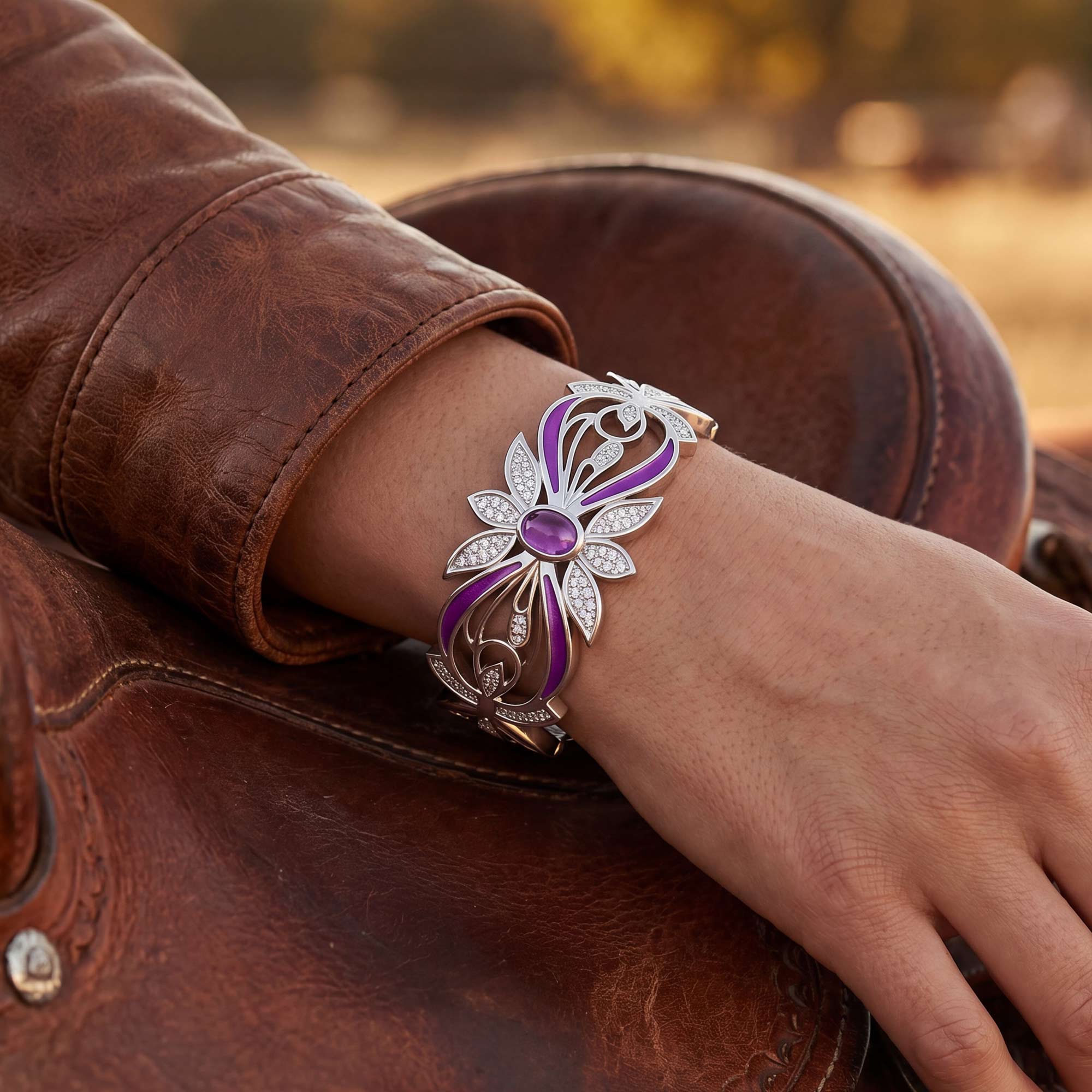 Frontier Whirlwind Bracelet - Amethyst