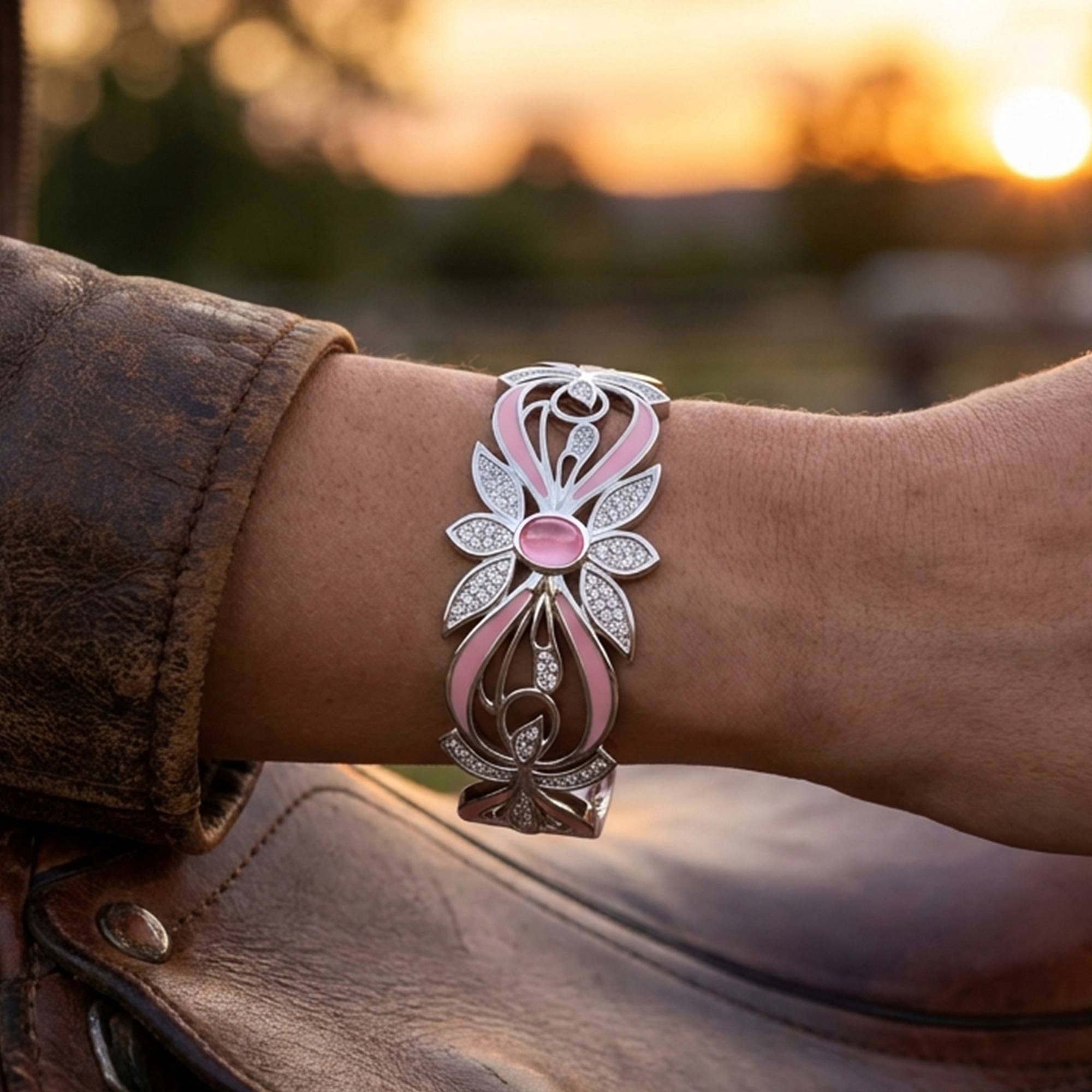 Frontier Whirlwind Bracelet - Rose Quartz