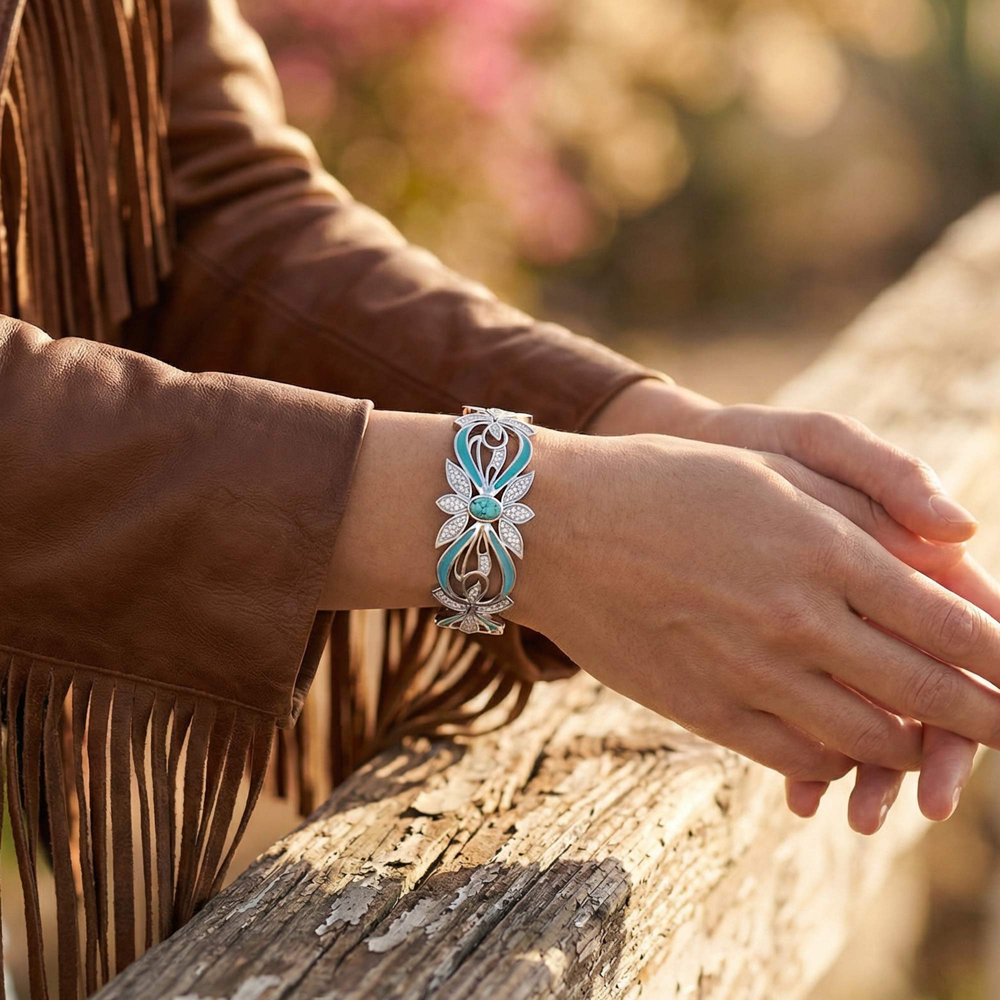 Frontier Whirlwind Bracelet - Turquoise