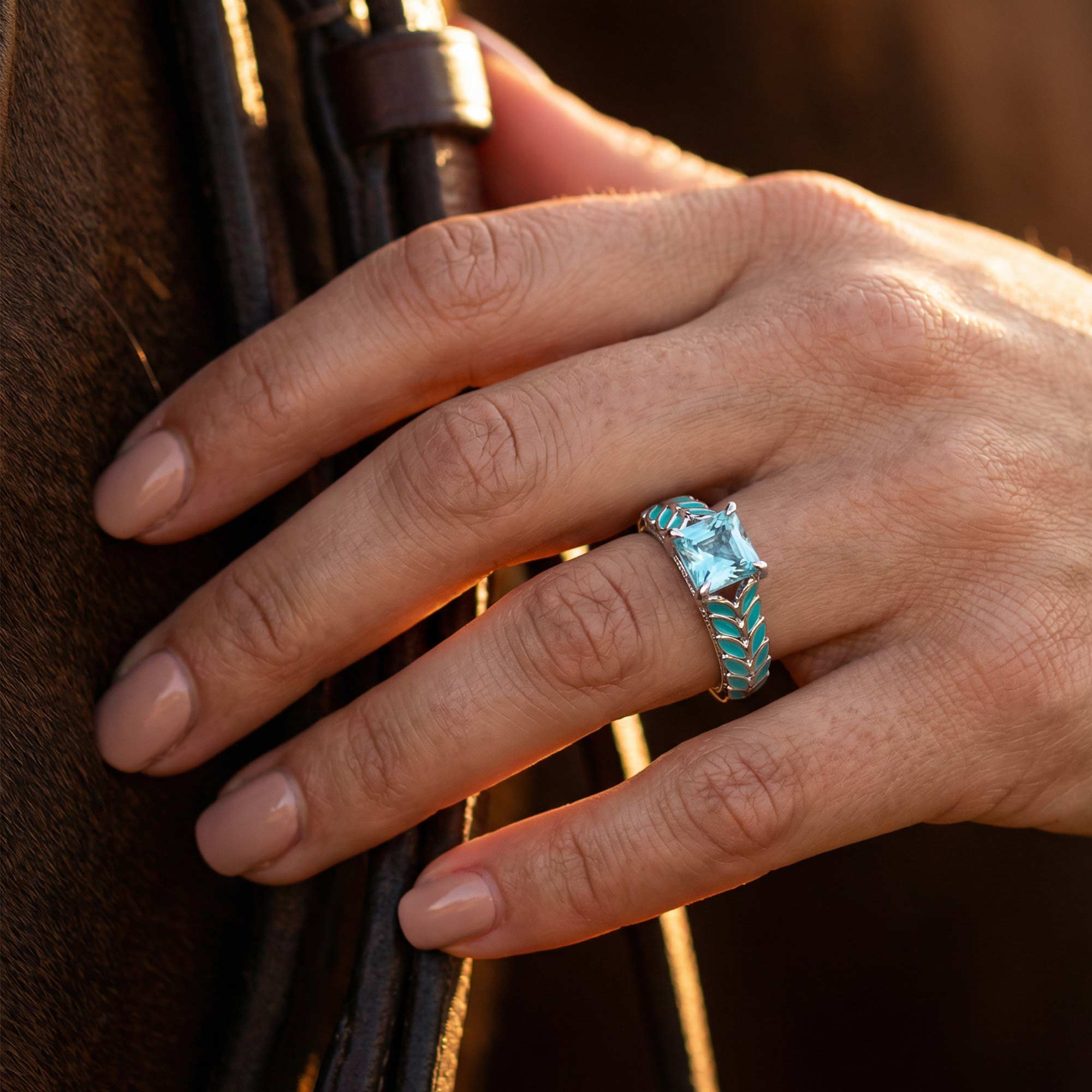 Golden Harvest Ring - Aquamarine