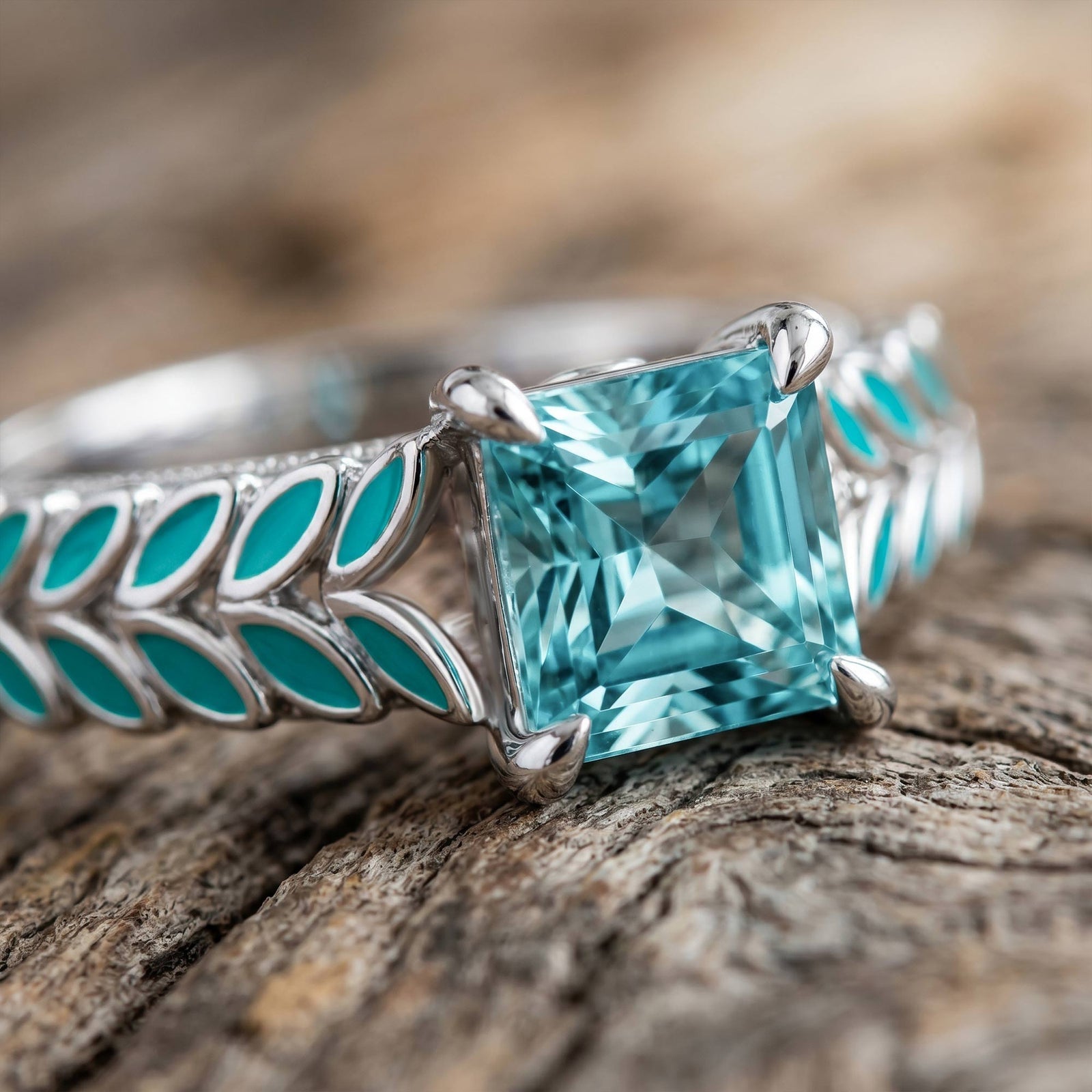 Golden Harvest Ring - Aquamarine