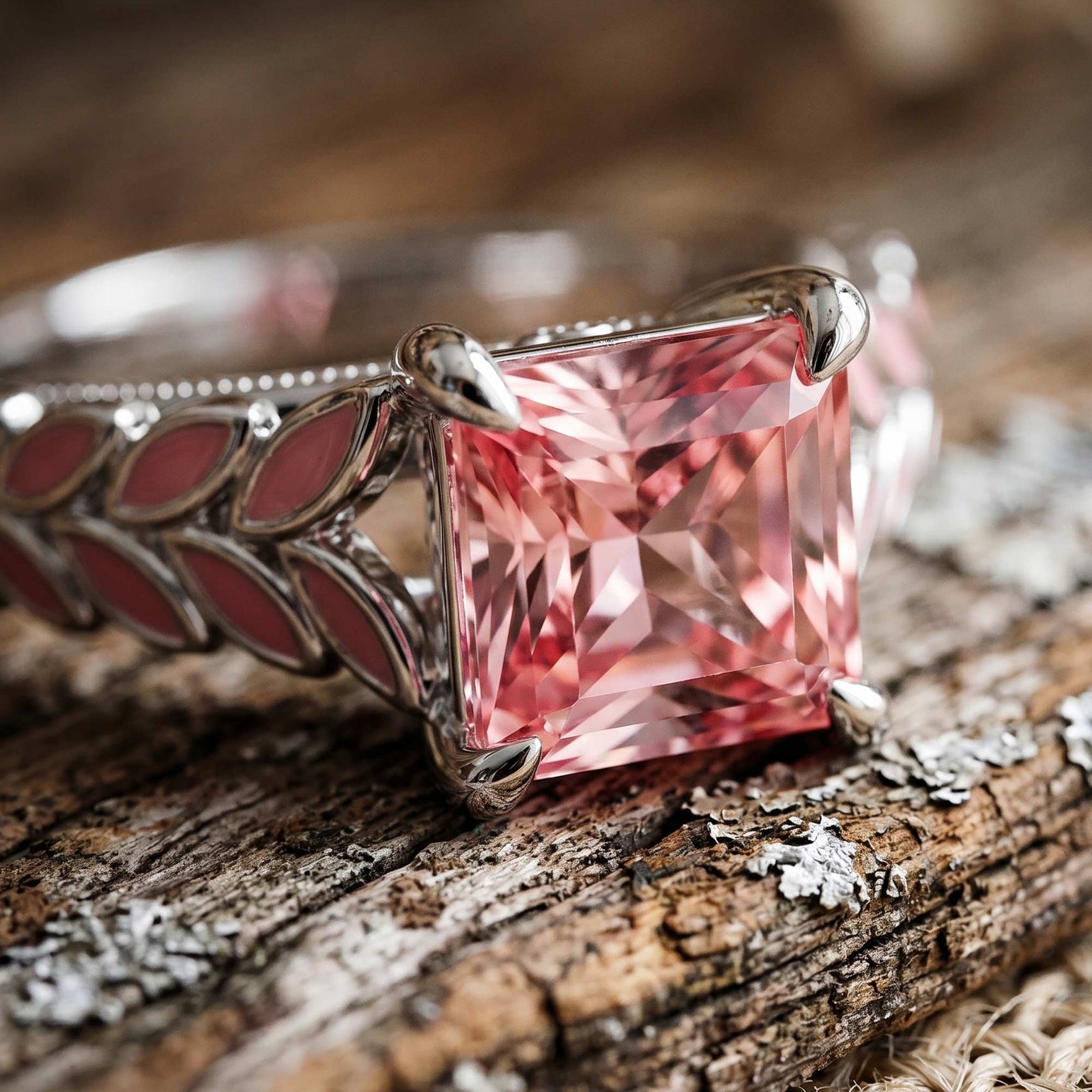 Golden Harvest Ring - Rose Quartz