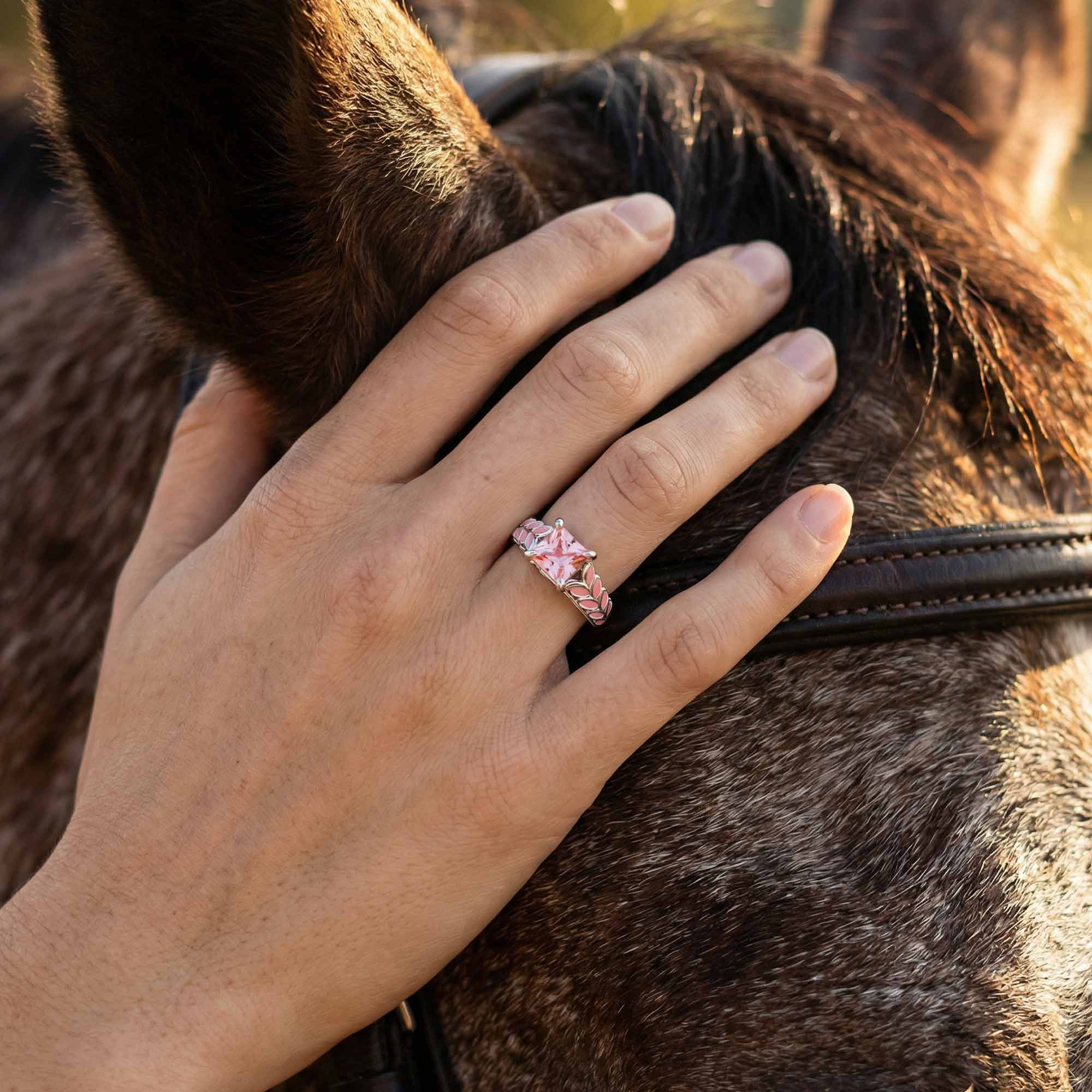 Golden Harvest Ring - Rose Quartz