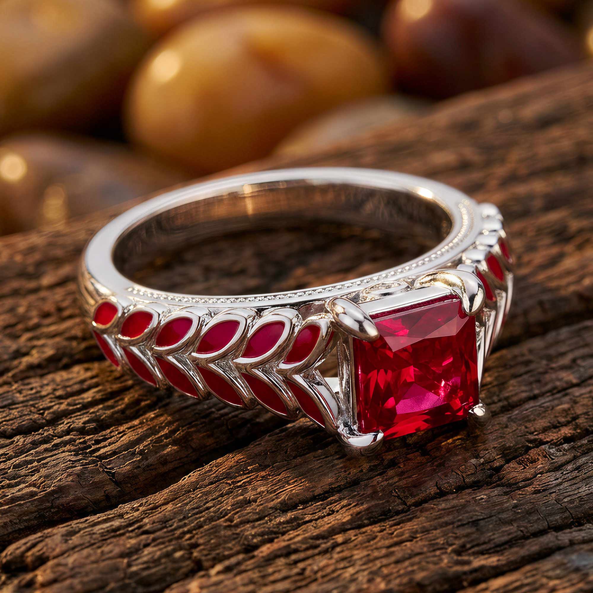 Golden Harvest Ring - Ruby