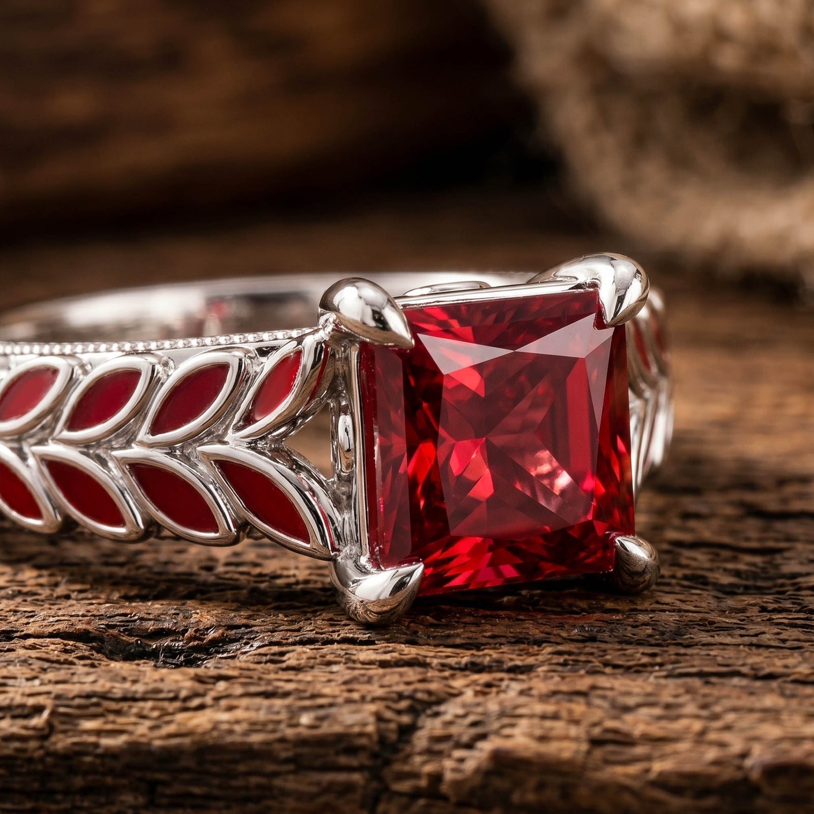 Golden Harvest Ring - Ruby