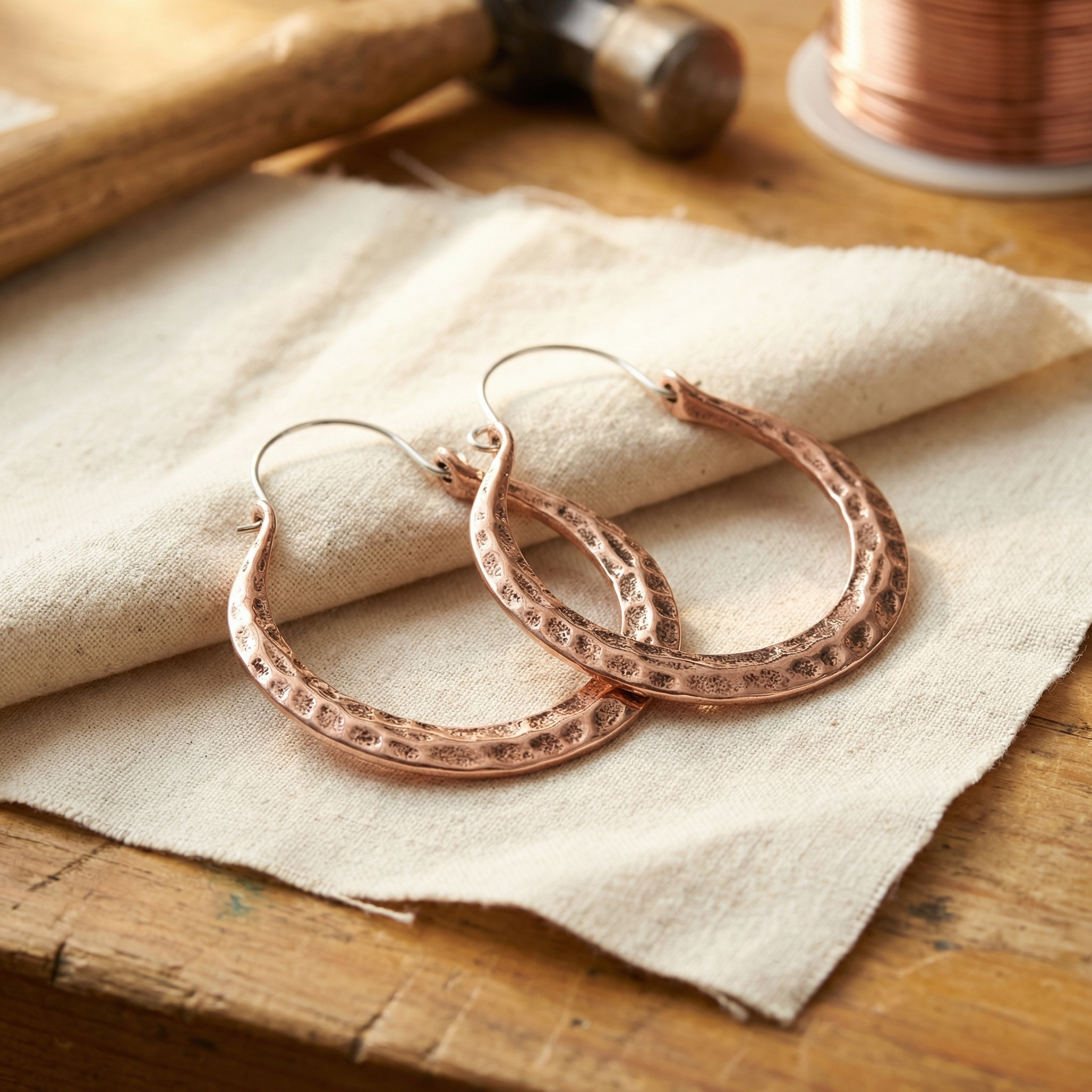 Copper Jewelry Ember Copper Earrings