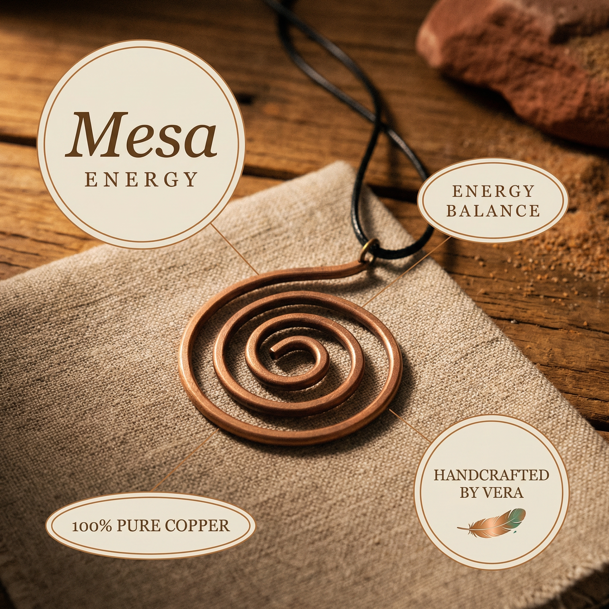 Copper Jewelry Mesa Copper Necklace