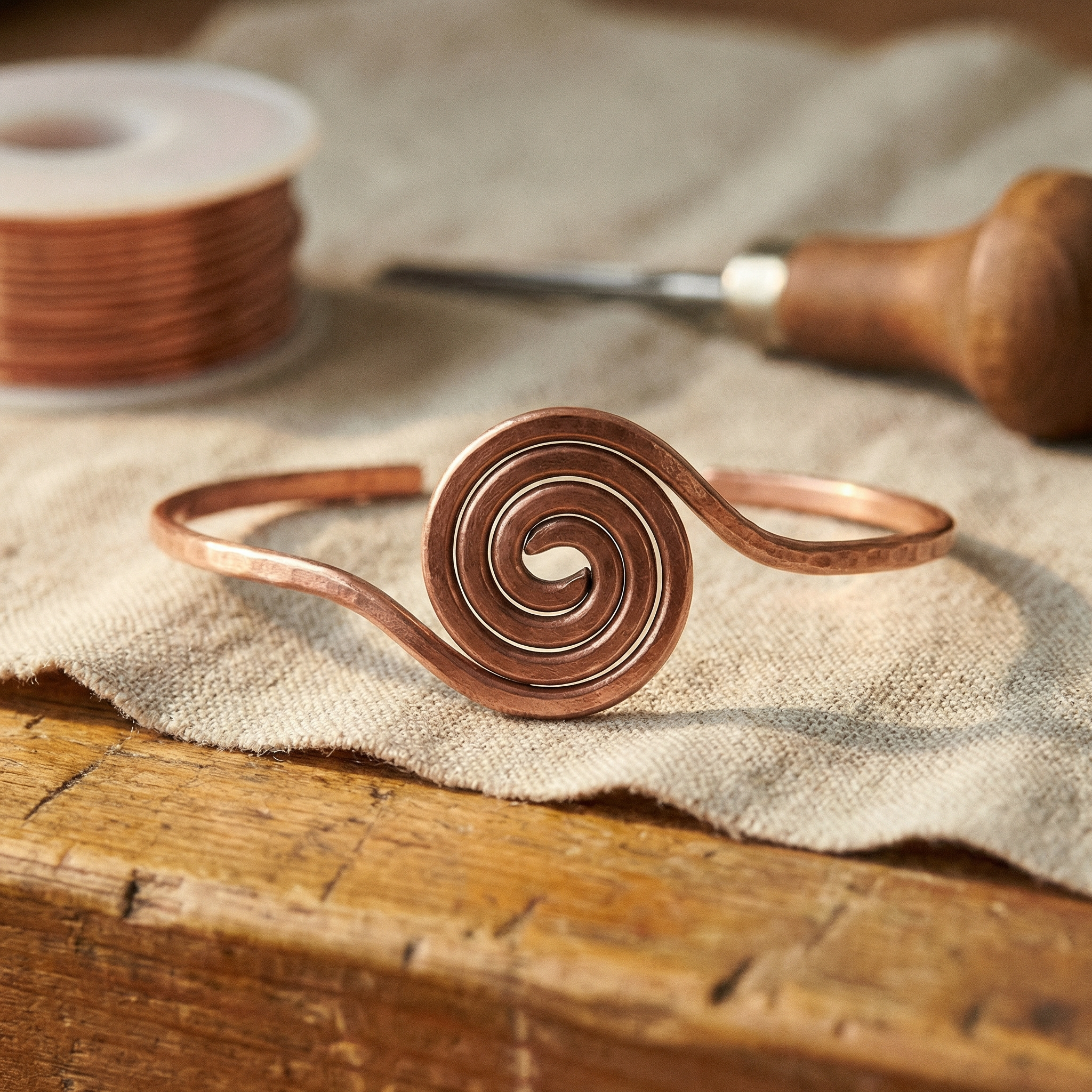 Copper Jewelry Coil Copper Anklet