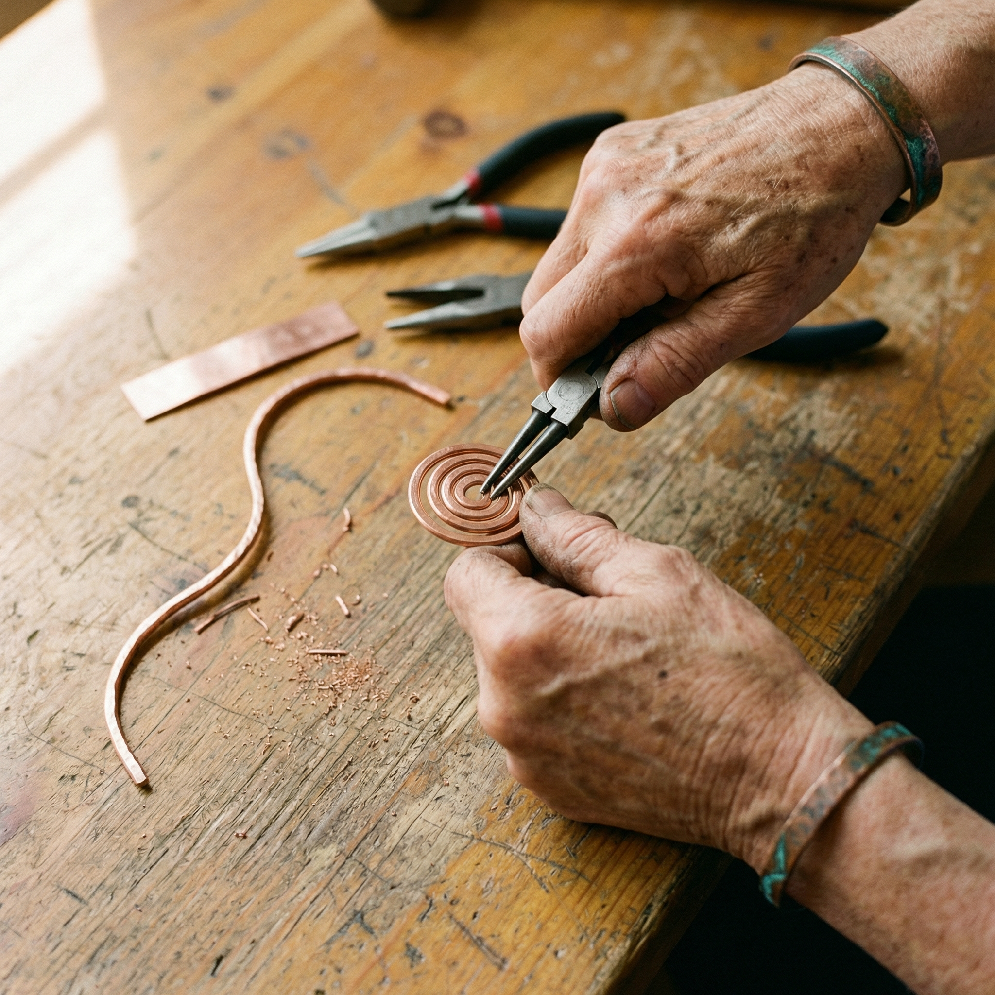 Copper Jewelry Coil Copper Anklet