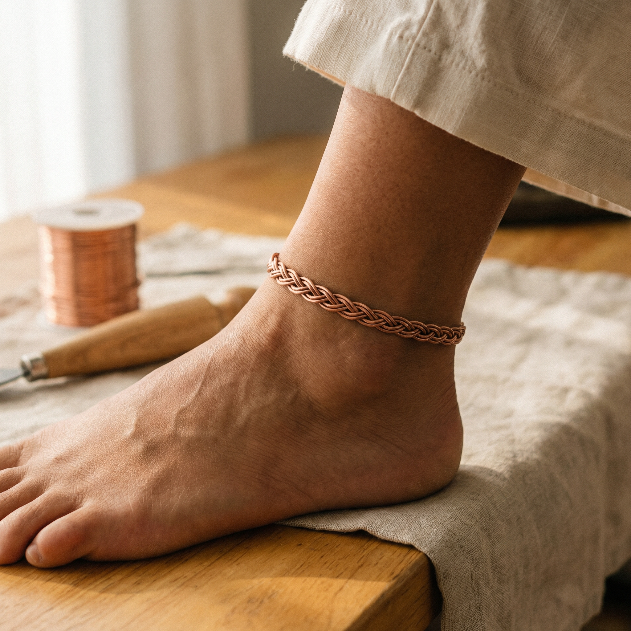 Copper Jewelry Reed Copper Anklet