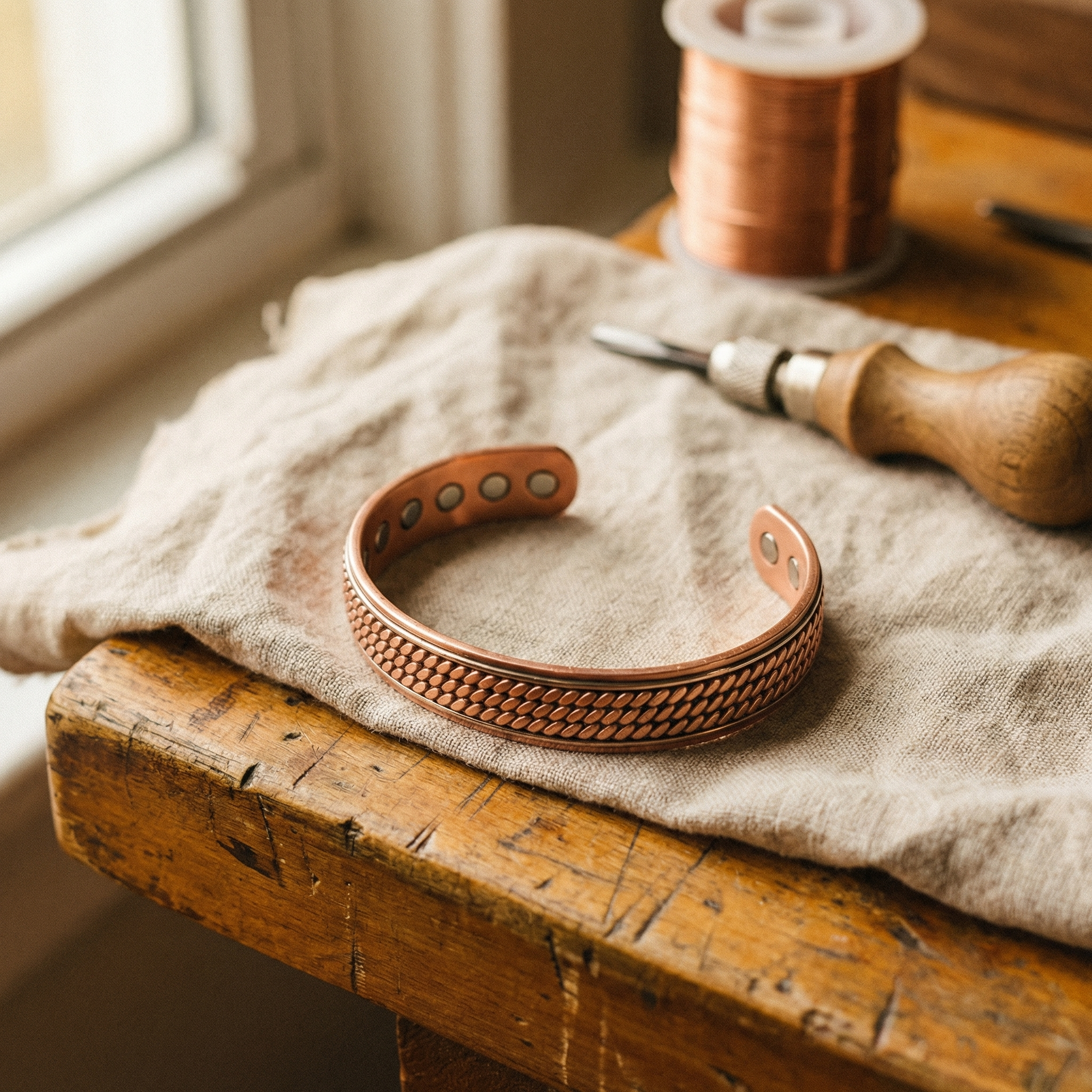 Copper Jewelry Wave Copper Bracelet
