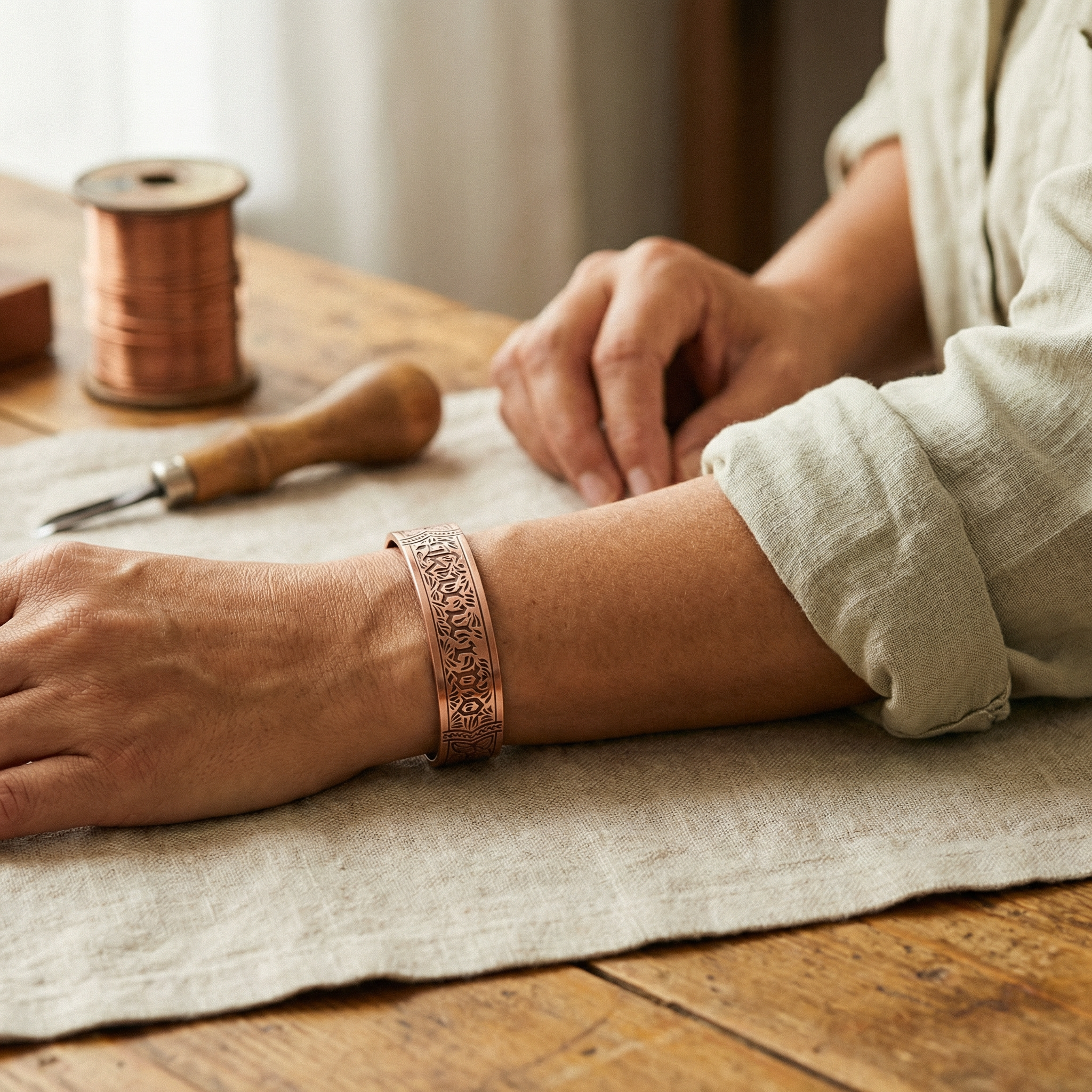 Copper Jewelry Drift Copper Bracelet