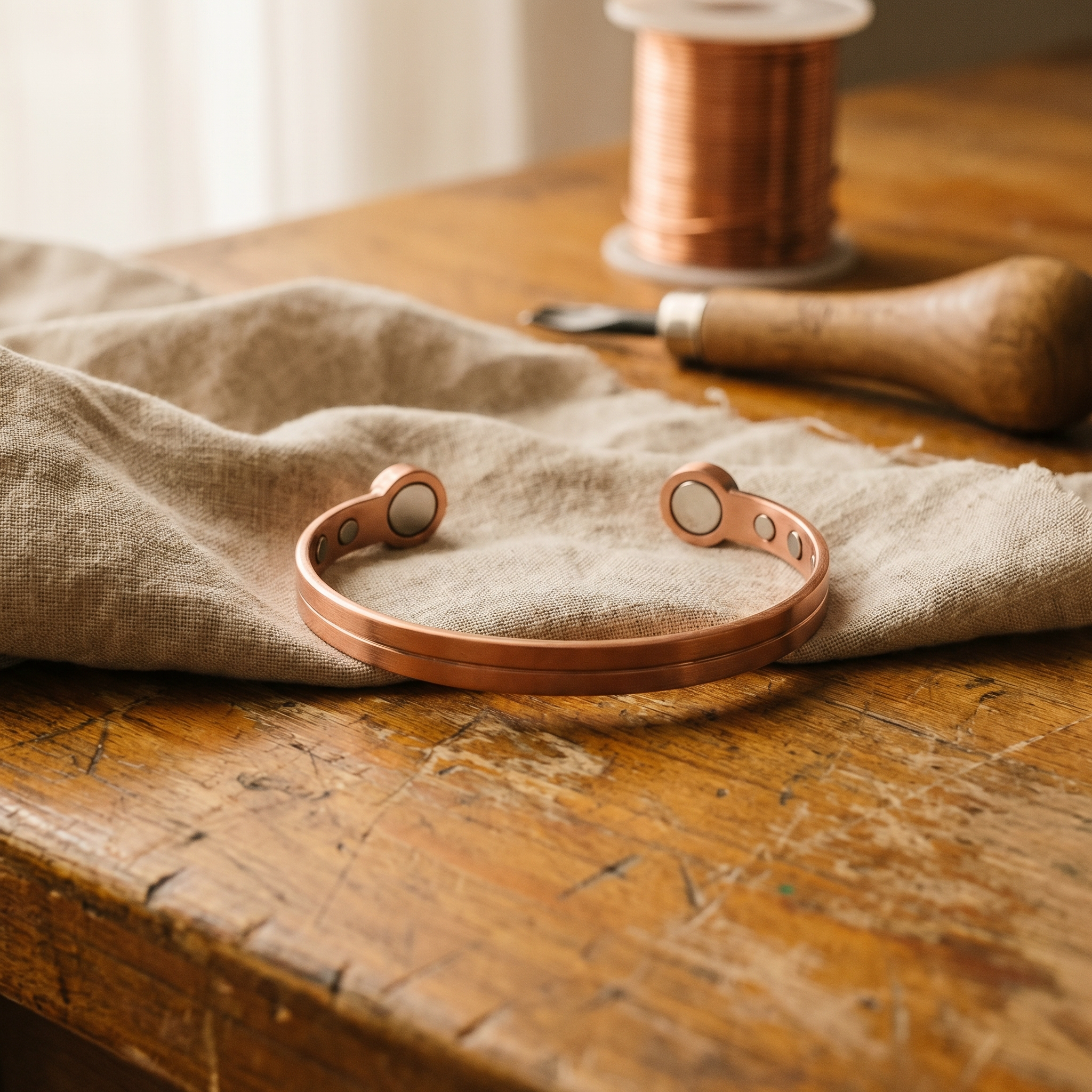 Copper Jewelry Wick Copper Bracelet