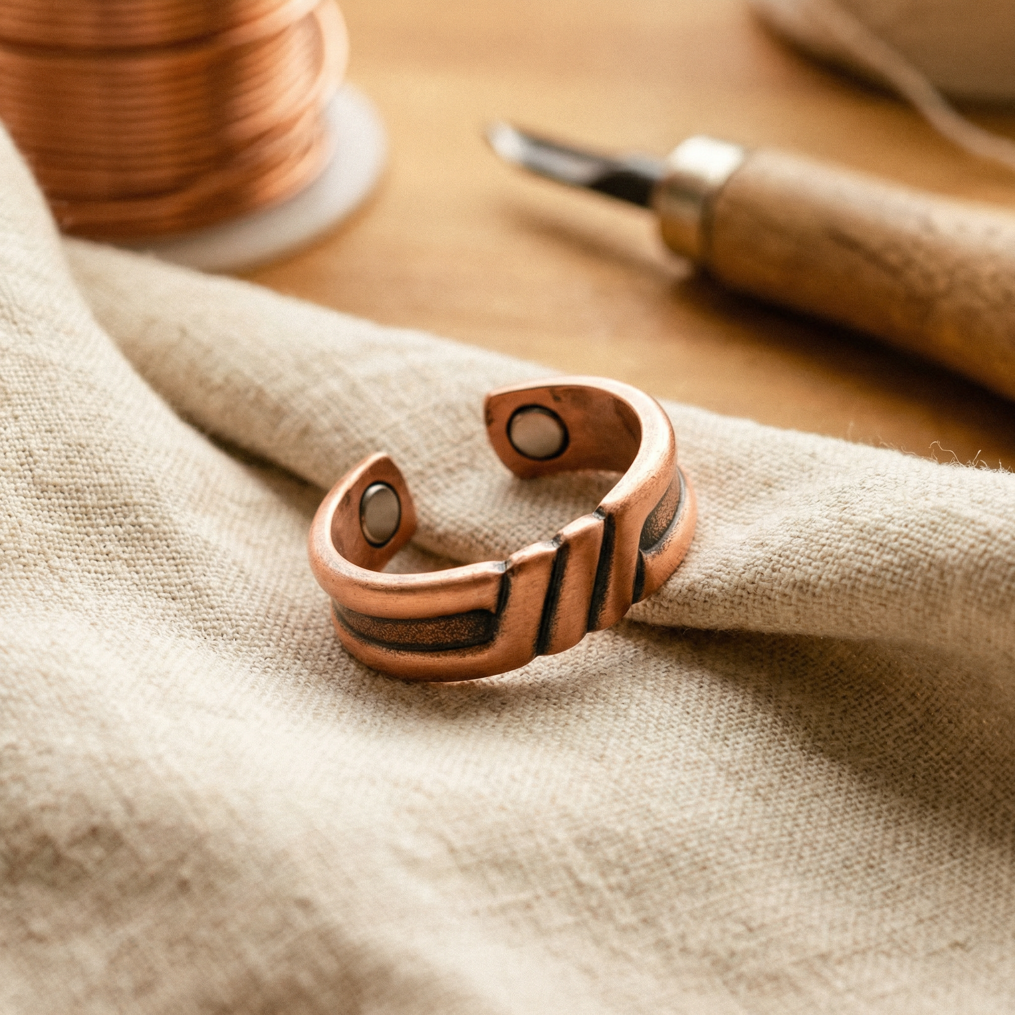 Copper Jewelry Peat Copper Ring