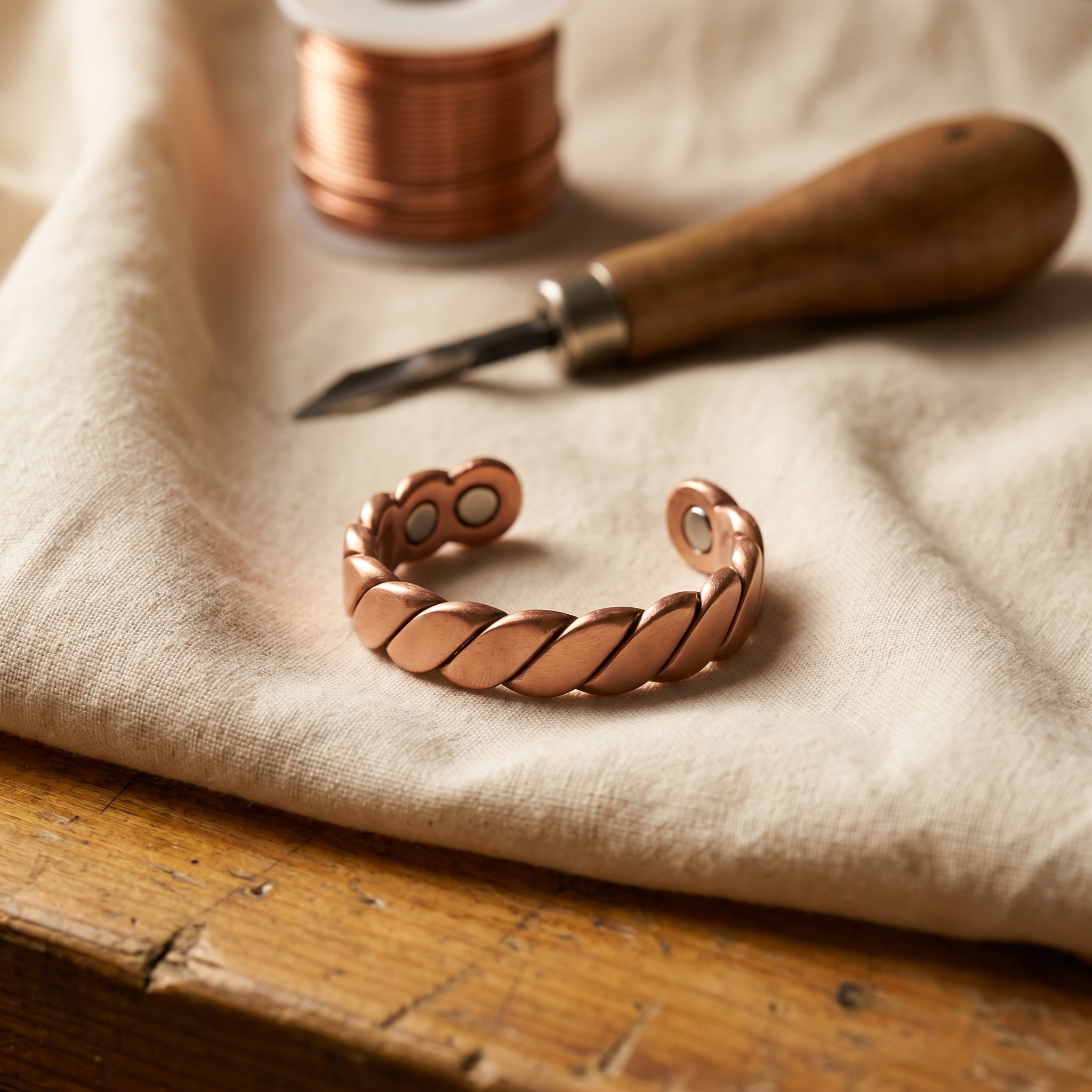 Copper Jewelry Knap Copper Ring