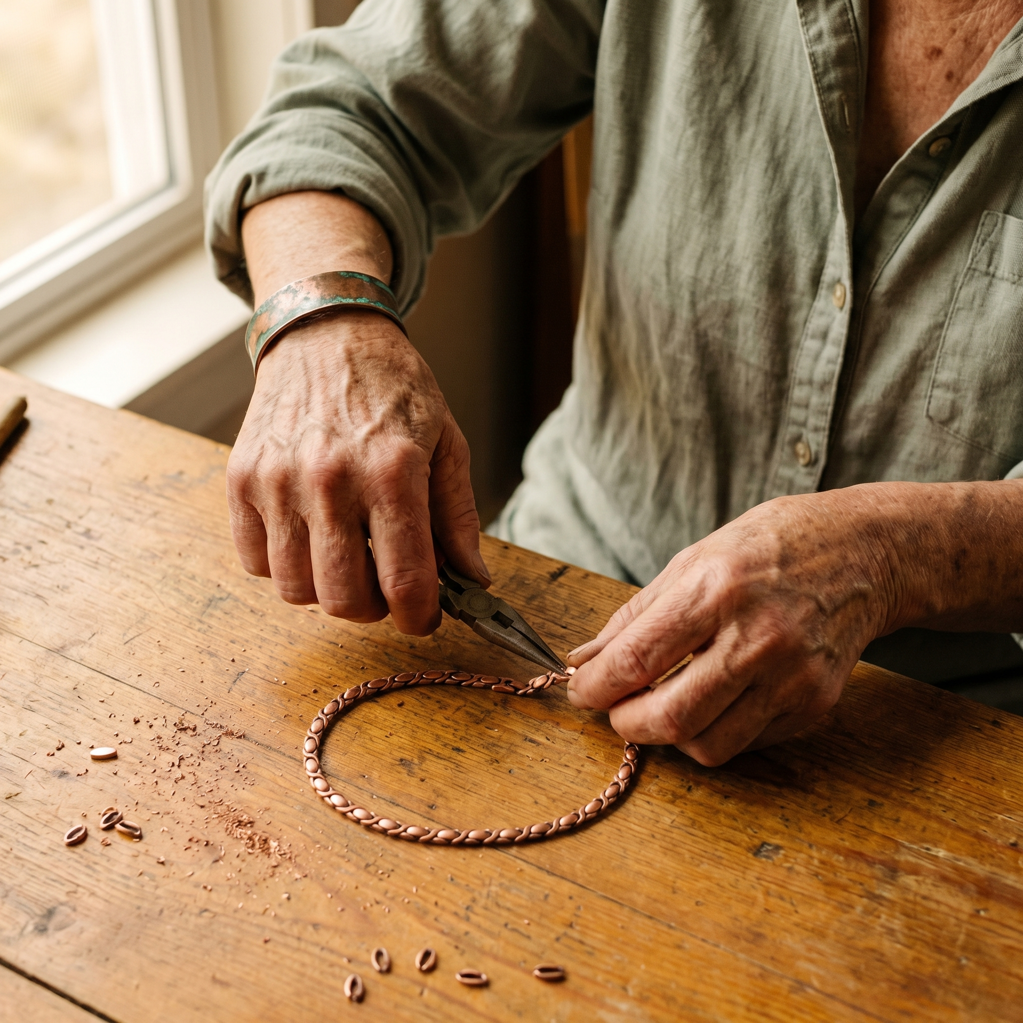 Copper Jewelry Cedar Copper Necklace