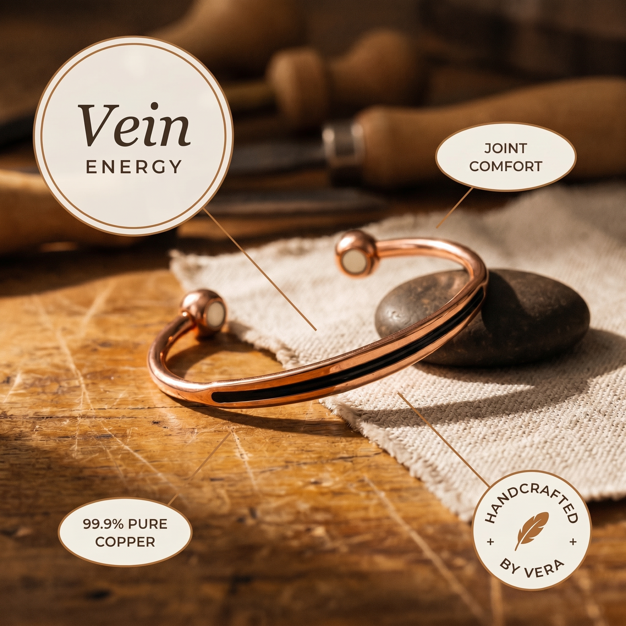 Copper Jewelry Vein Copper Bracelet