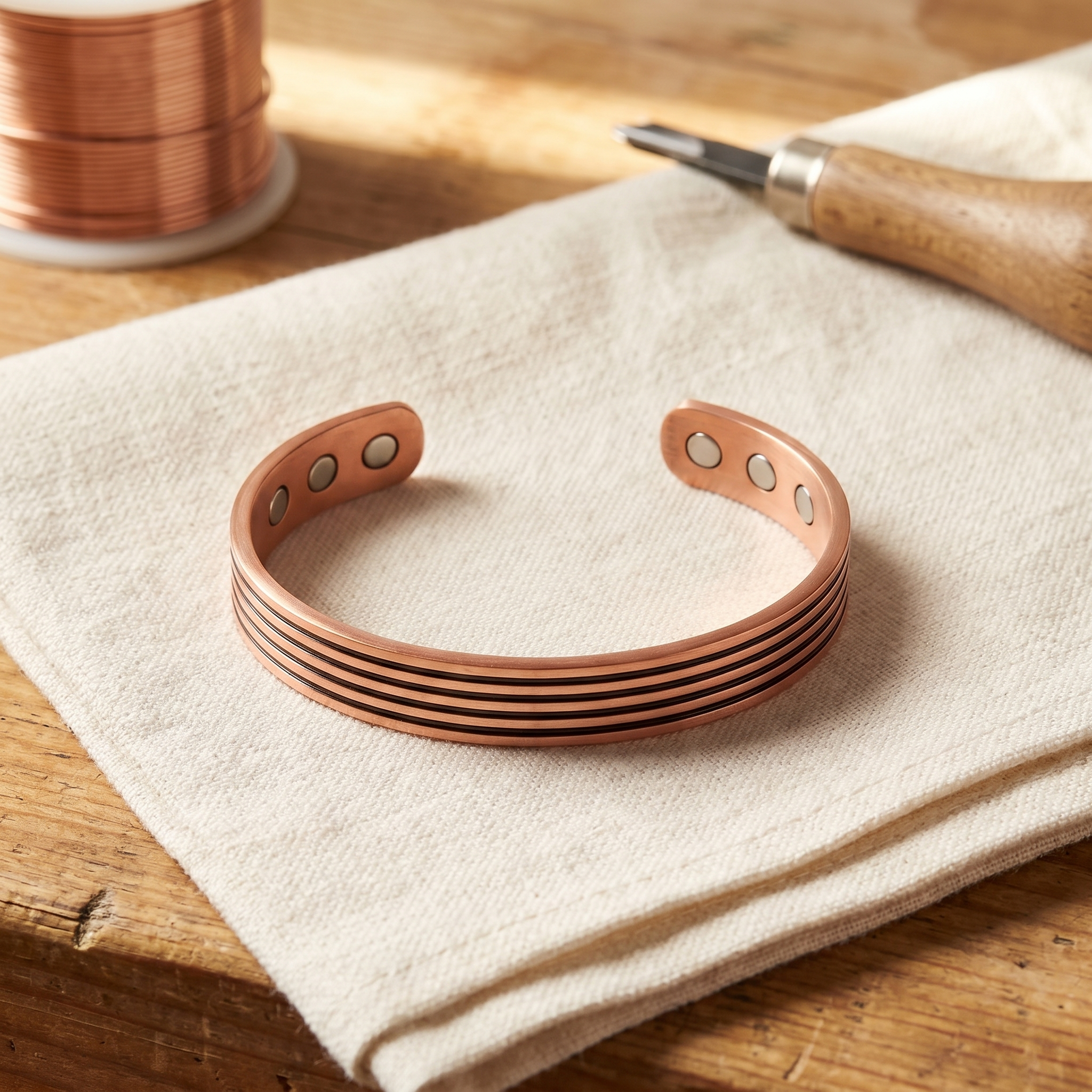 Copper Jewelry Sage Copper Bracelet