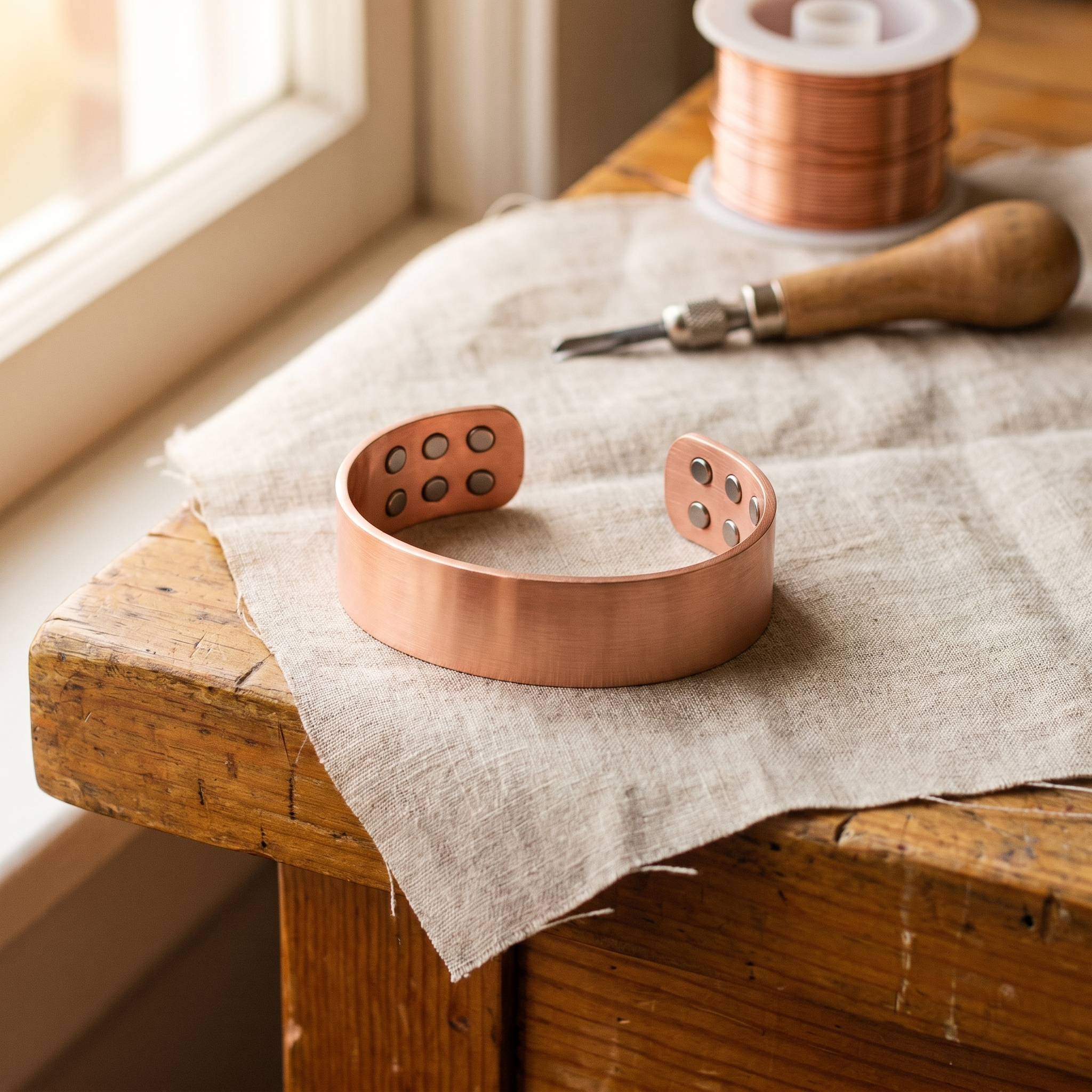 Copper Jewelry Anvil Copper Bracelet