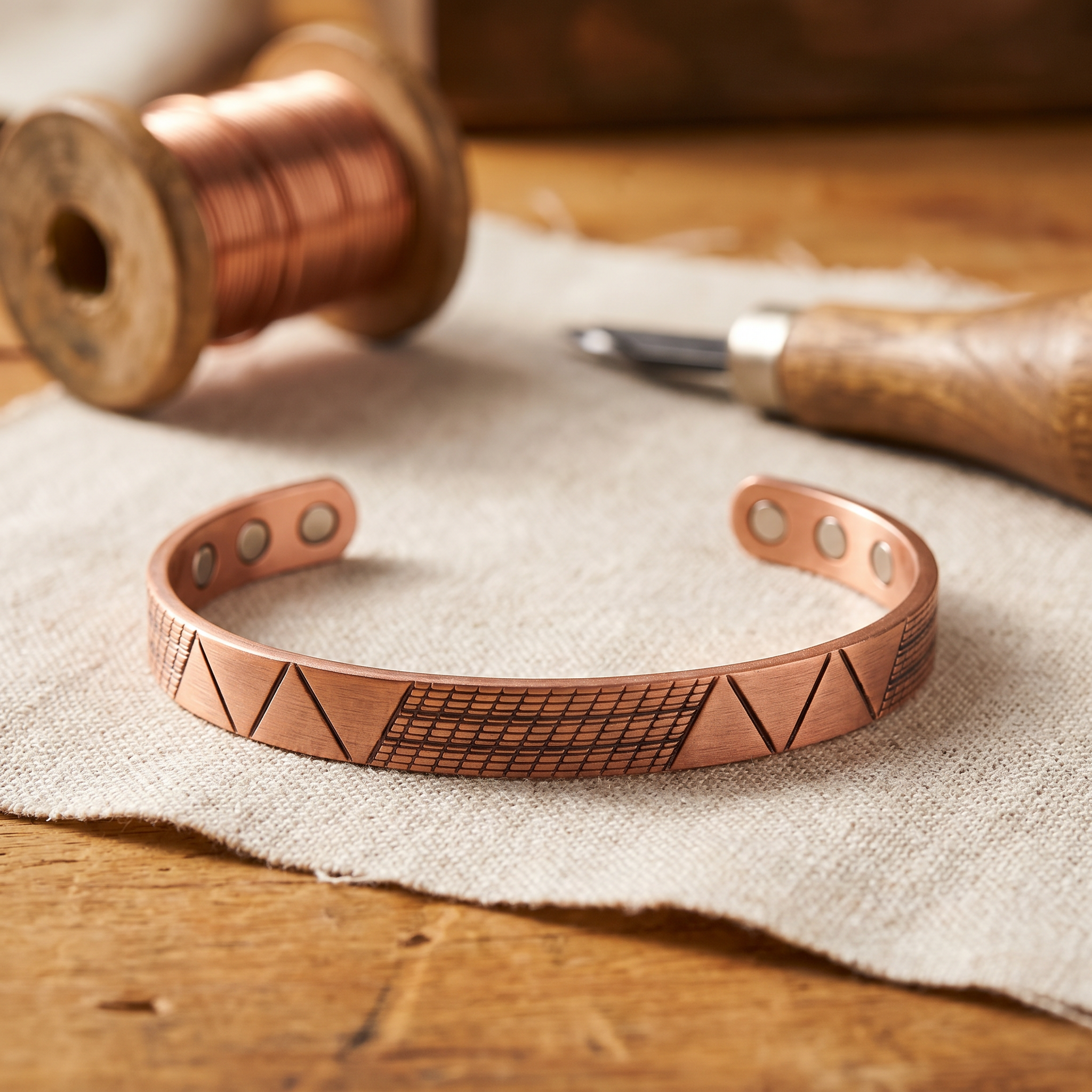 Copper Jewelry Crest Copper Bracelet