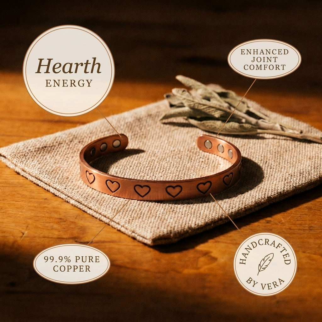 Copper Jewelry Hearth Copper Bracelet