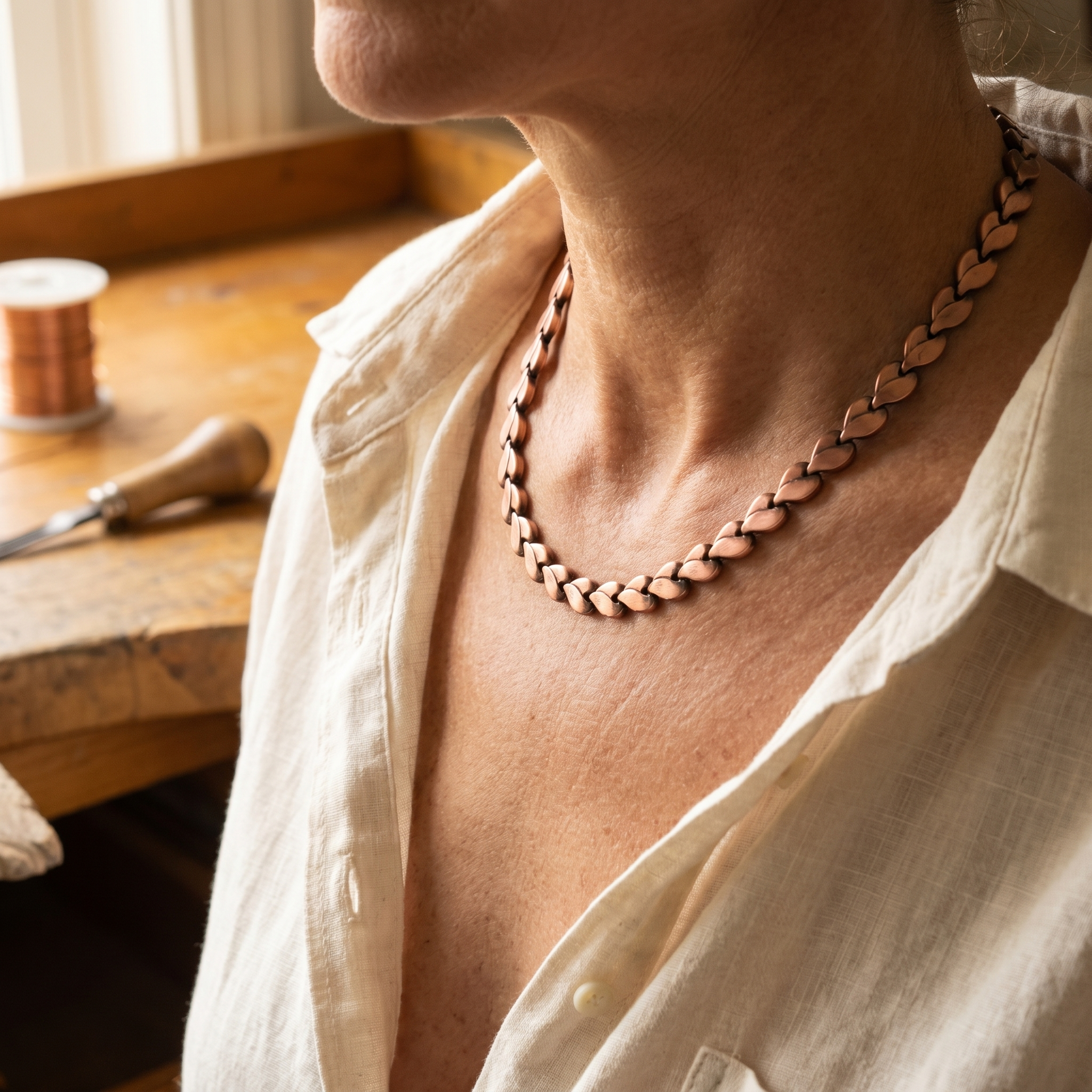 Copper Jewelry Briar Copper Necklace