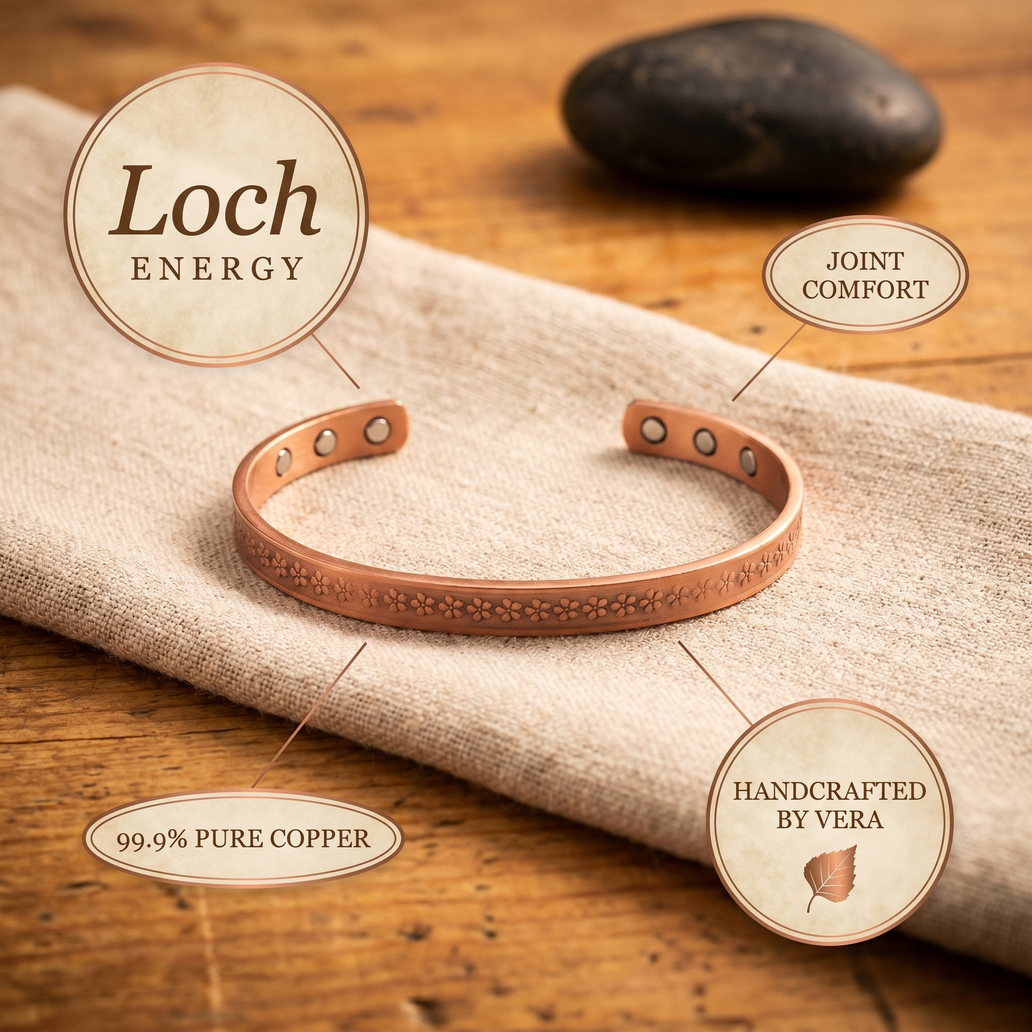 Copper Jewelry Loch Copper Bracelet