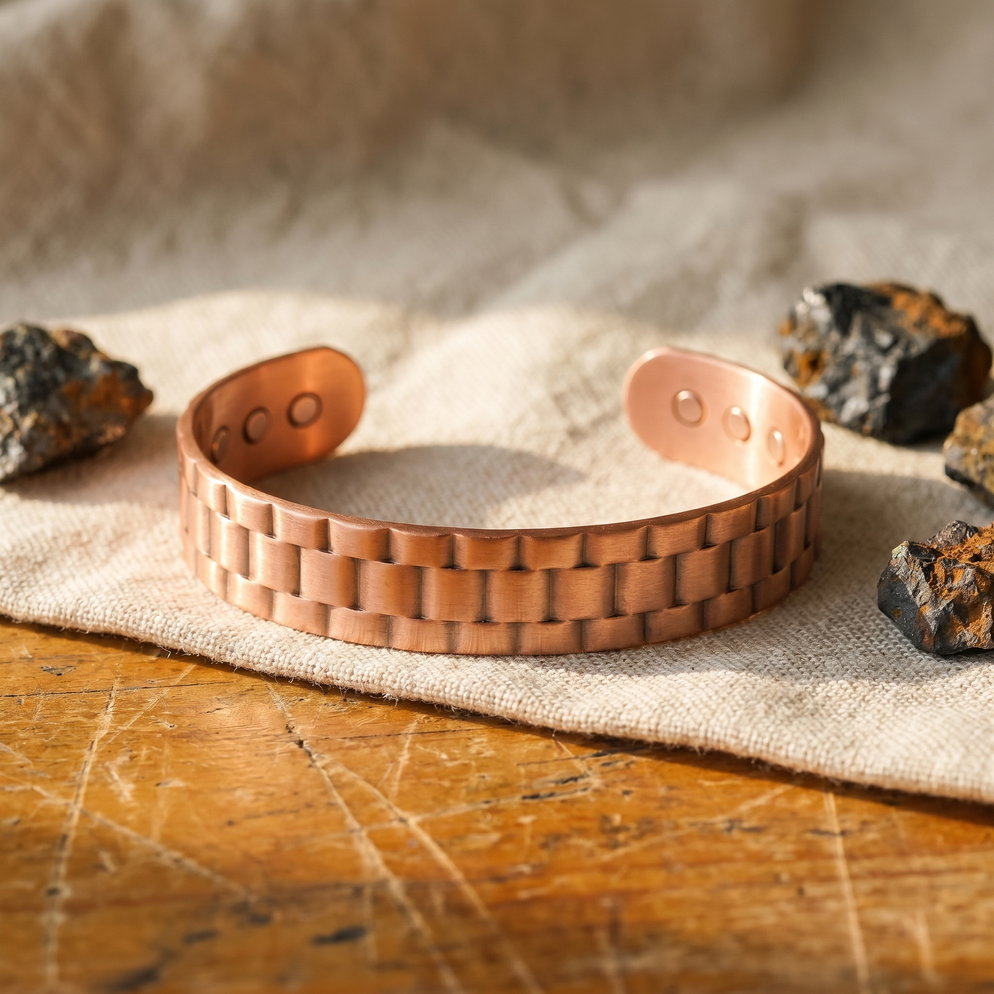 Copper Jewelry Ore Men's Copper Bracelet