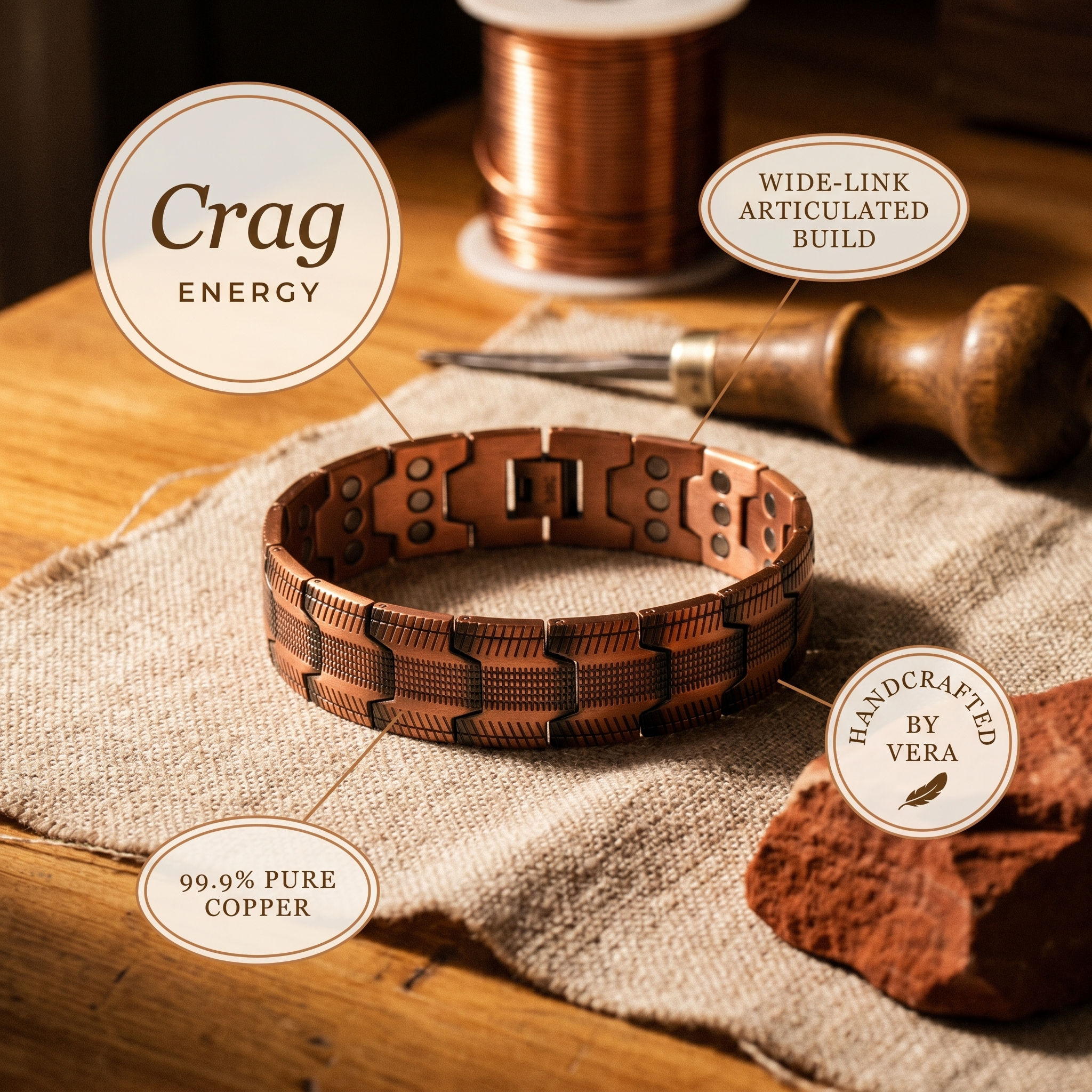 Copper Jewelry Crag Copper Bracelet