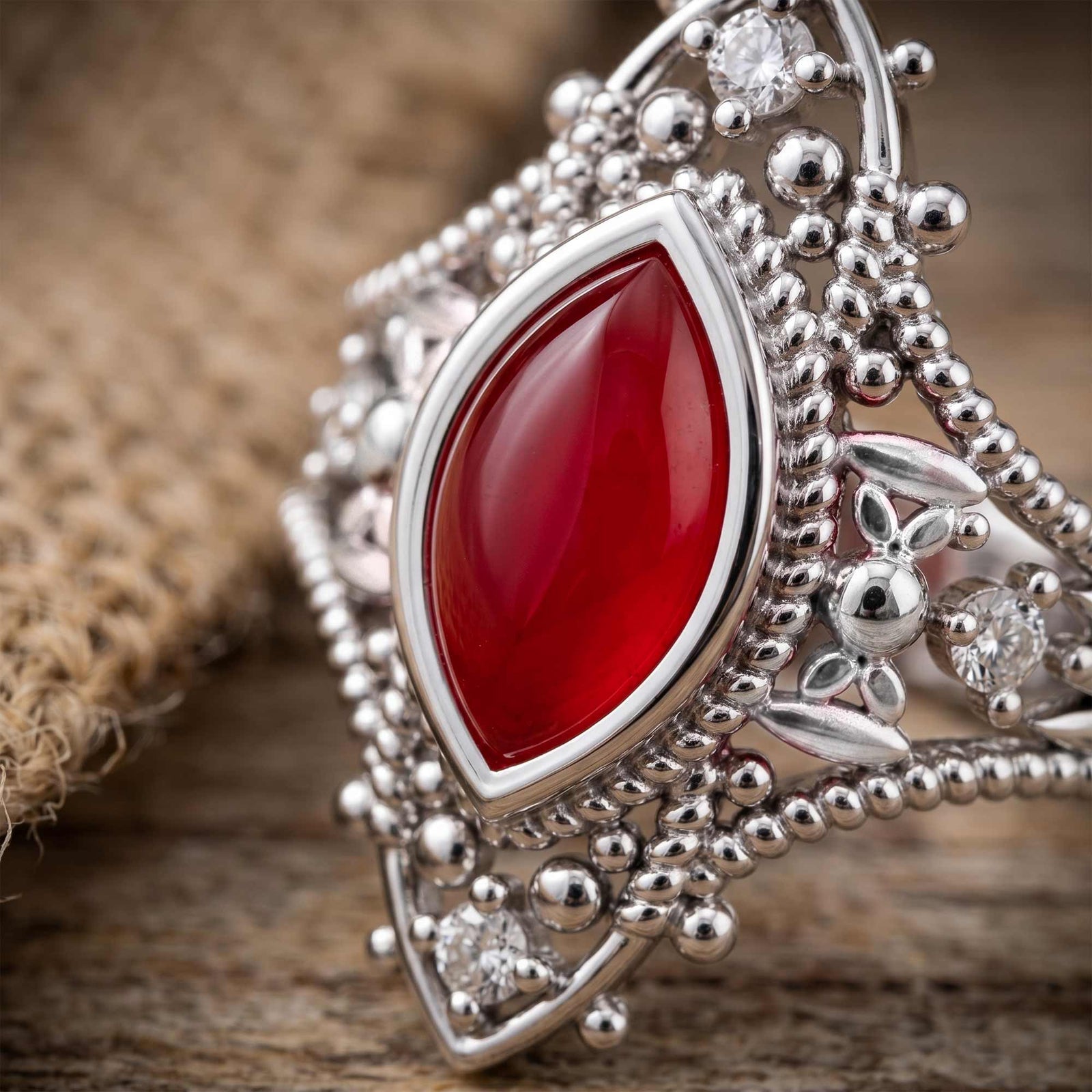 Holy Prayer Ring - Ruby