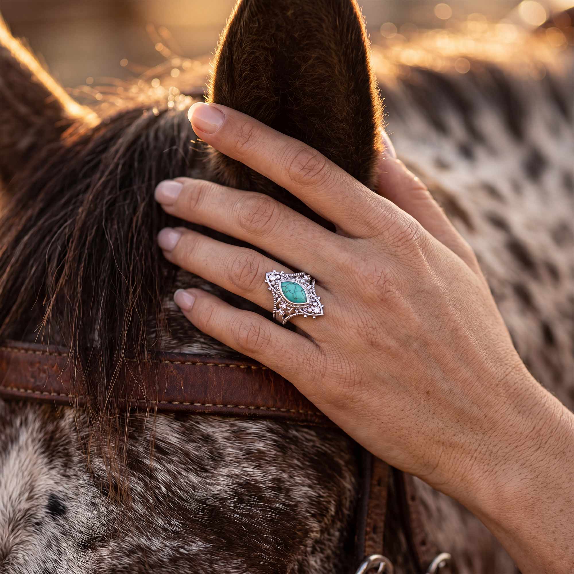 Holy Prayer Ring - Turquoise